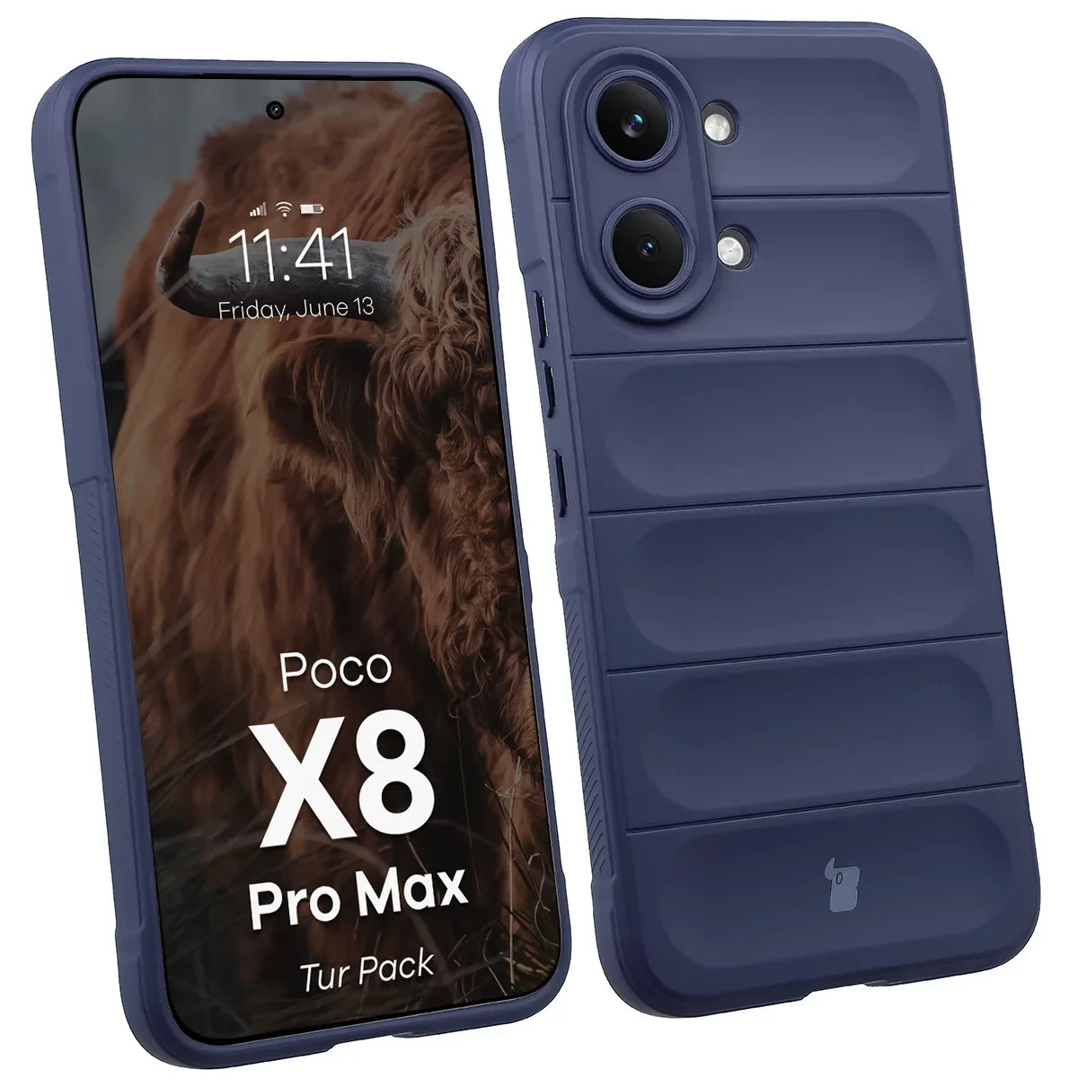 Kryt Bizon Tur Pack Xiaomi POCO X8 Pro Max, navy blue