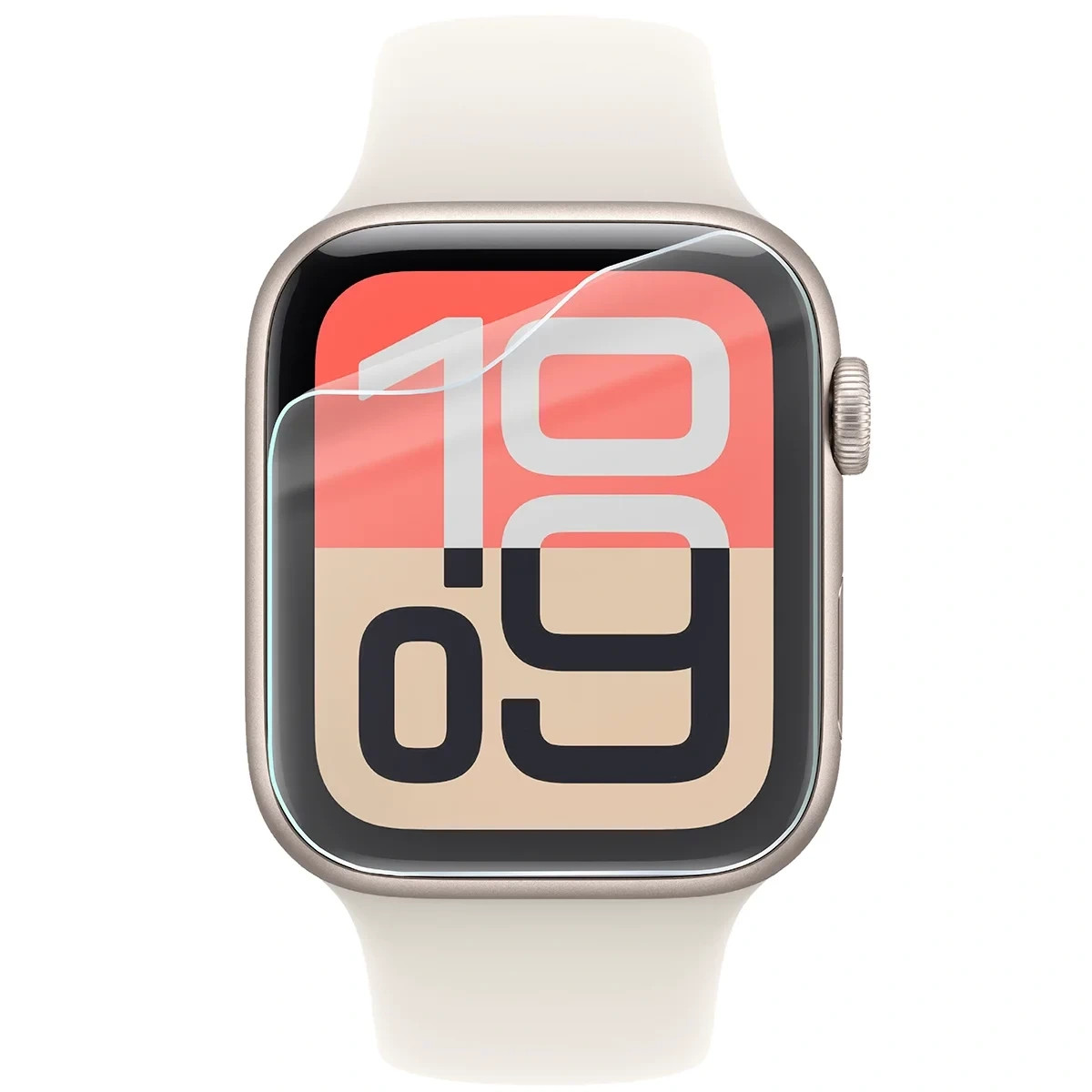 Bizon Watch Film HydroFlex Apple Watch 4/5/6/7/8/9/SE/SE 2/SE3 44 / 45 mm [6 PACK]