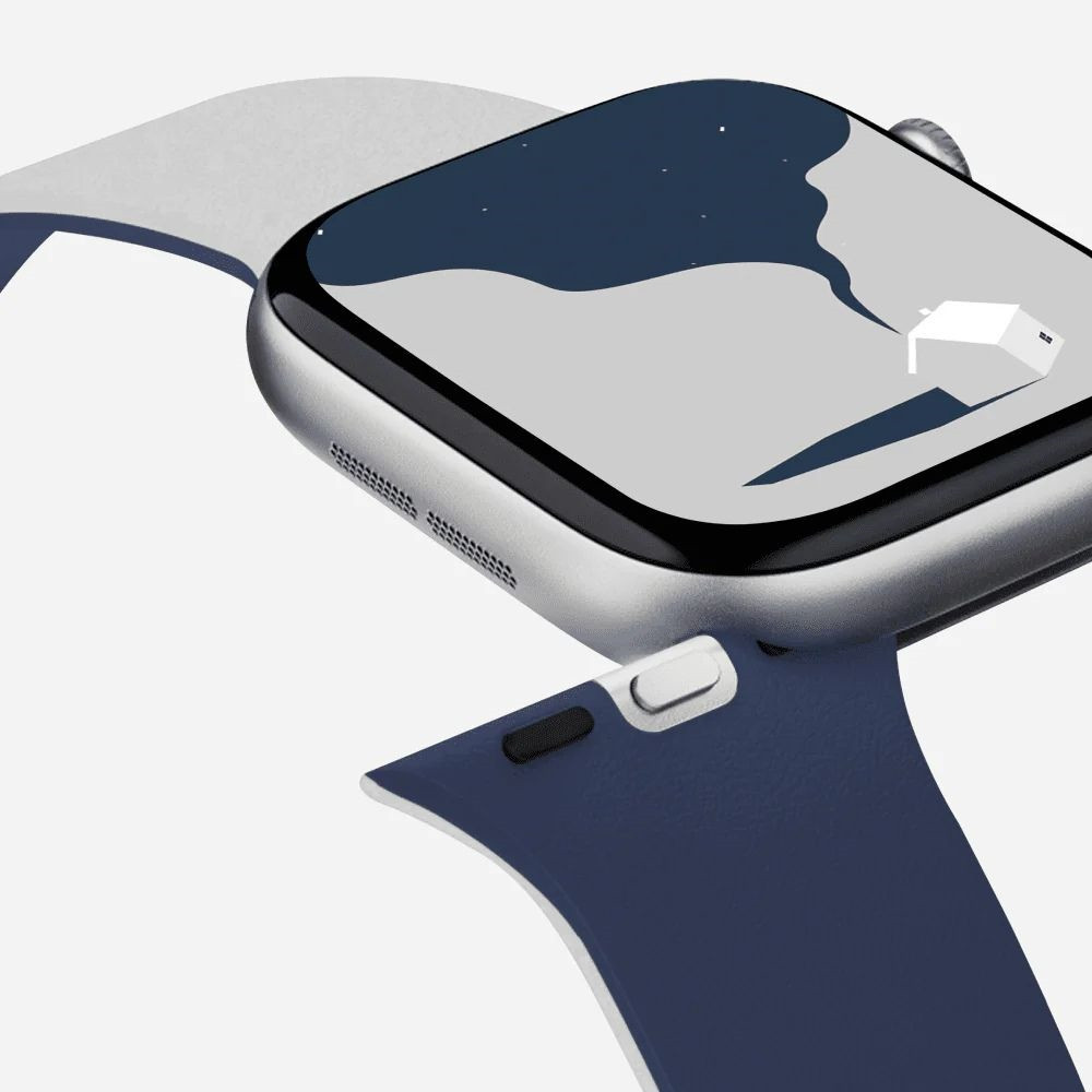 MOFT Snap Duo Apple Watch 1-5/6/7/8/9/10/11/SE/SE 2/SE 3 (38/40/41/42 mm) navy blue/misty cove