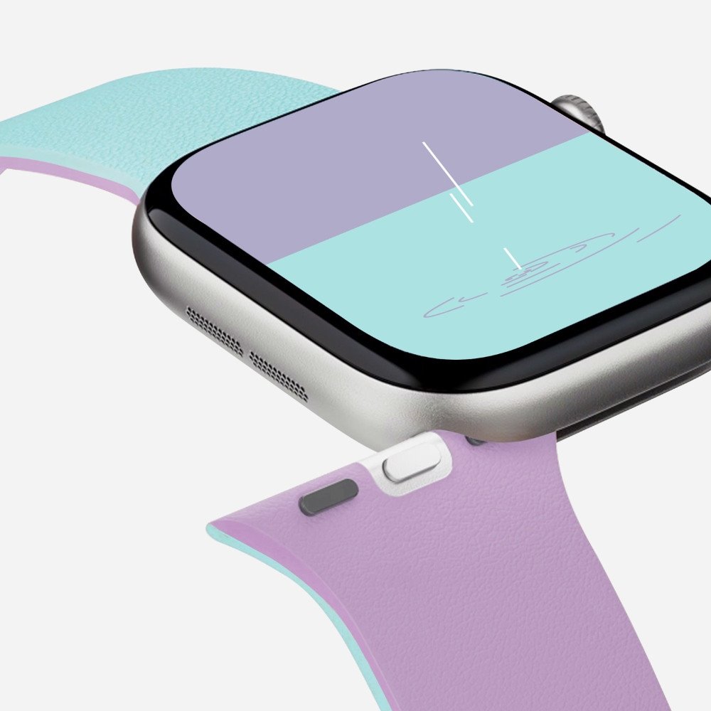 MOFT Snap Duo Apple Watch 1-5/6/7/8/9/10/11/SE/SE 2/SE 3 (38/40/41/42 mm) peony/aqua