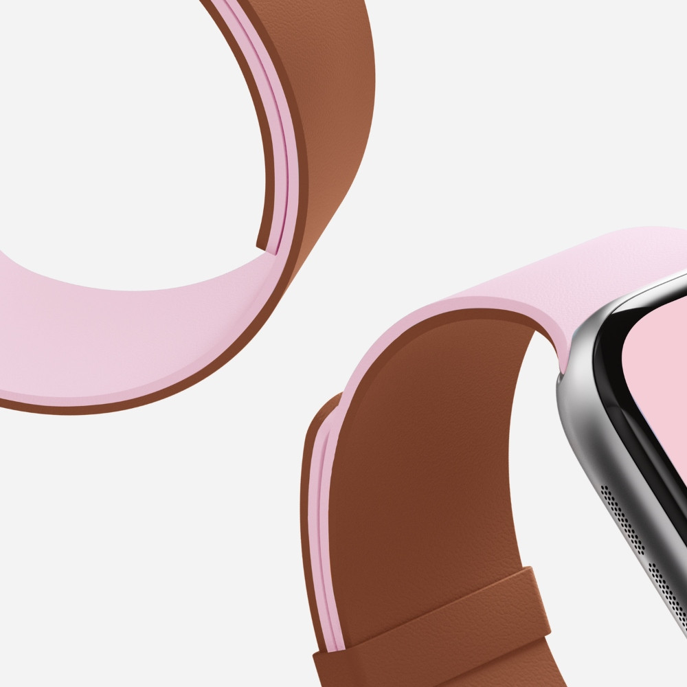 MOFT Snap Duo Apple Watch 1-5/6/7/8/9/10/11/SE/SE 2/SE 3 (38/40/41/42 mm) pink/brownie