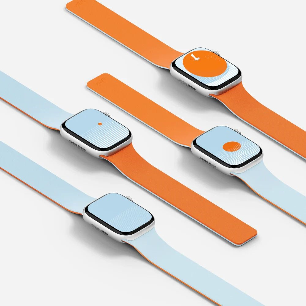 MOFT Snap Duo Apple Watch 1-5/6/7/8/9/10/11/SE/SE 2/SE 3 (38/40/41/42 mm) sunrise/shoothing mist