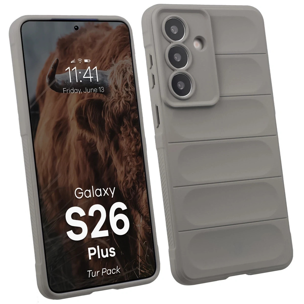 Kryt Bizon Tur Pack Samsung Galaxy S26+ Plus light grey