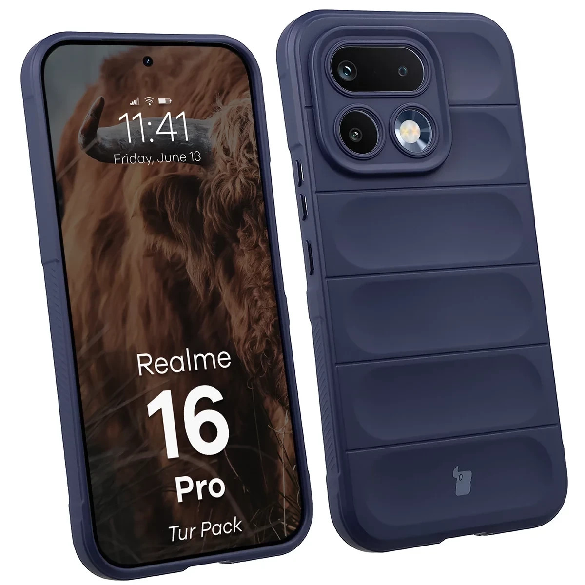 Kryt Bizon Tur Pack Realme 16 Pro 5G, navy blue