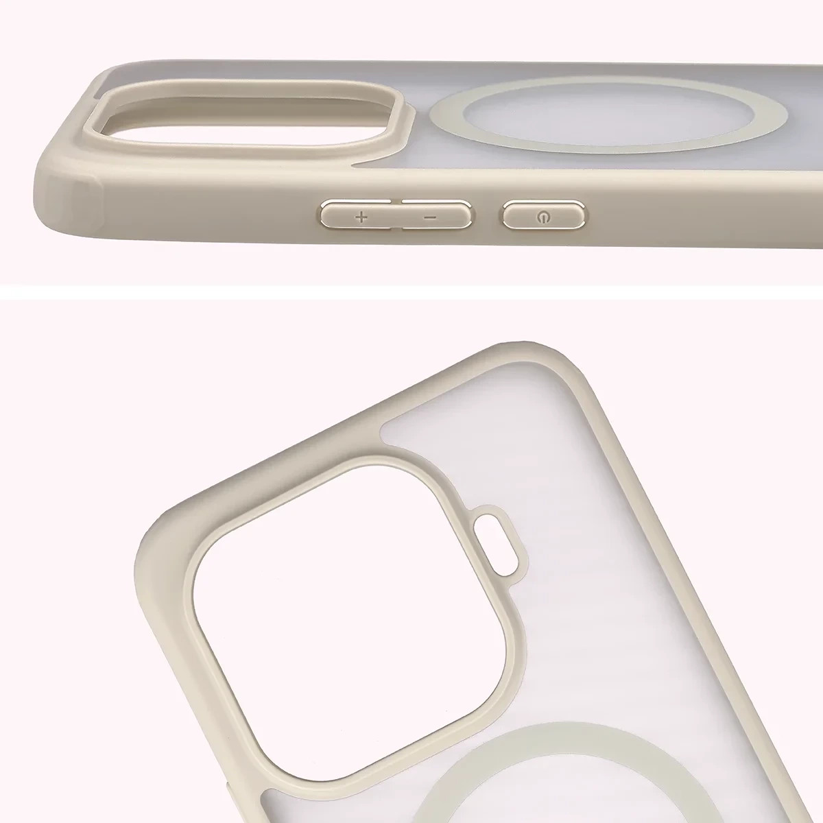 Kryt Bizon Case MatteO Magnetic Xiaomi 17T Pro, smoky beige