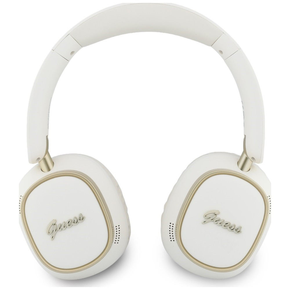 Kryt Guess Wireless over-ear headphones Bluetooth ENC Rectangle Metal Script white