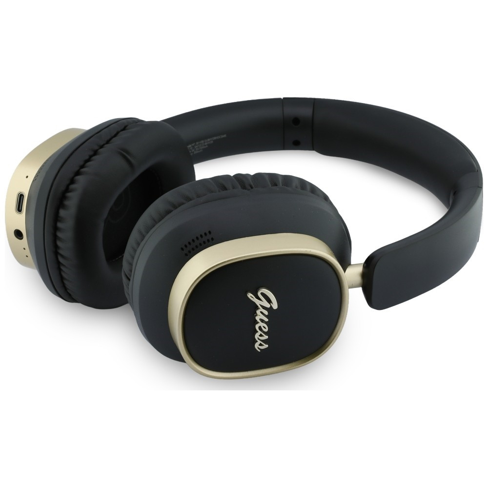 Kryt Guess Wireless over-ear headphones Bluetooth ENC Rectangle Metal Script black