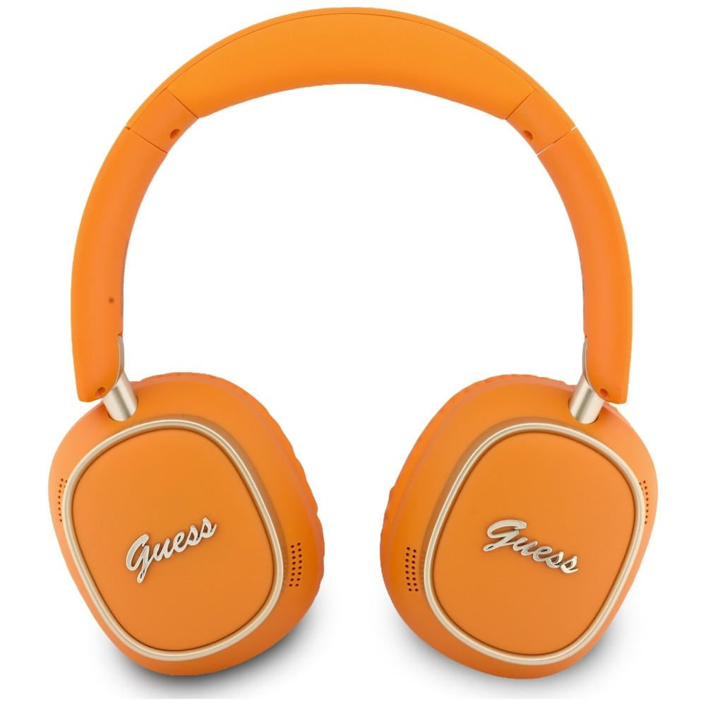 Kryt Guess Wireless over-ear headphones Bluetooth ENC Rectangle Metal Script orange