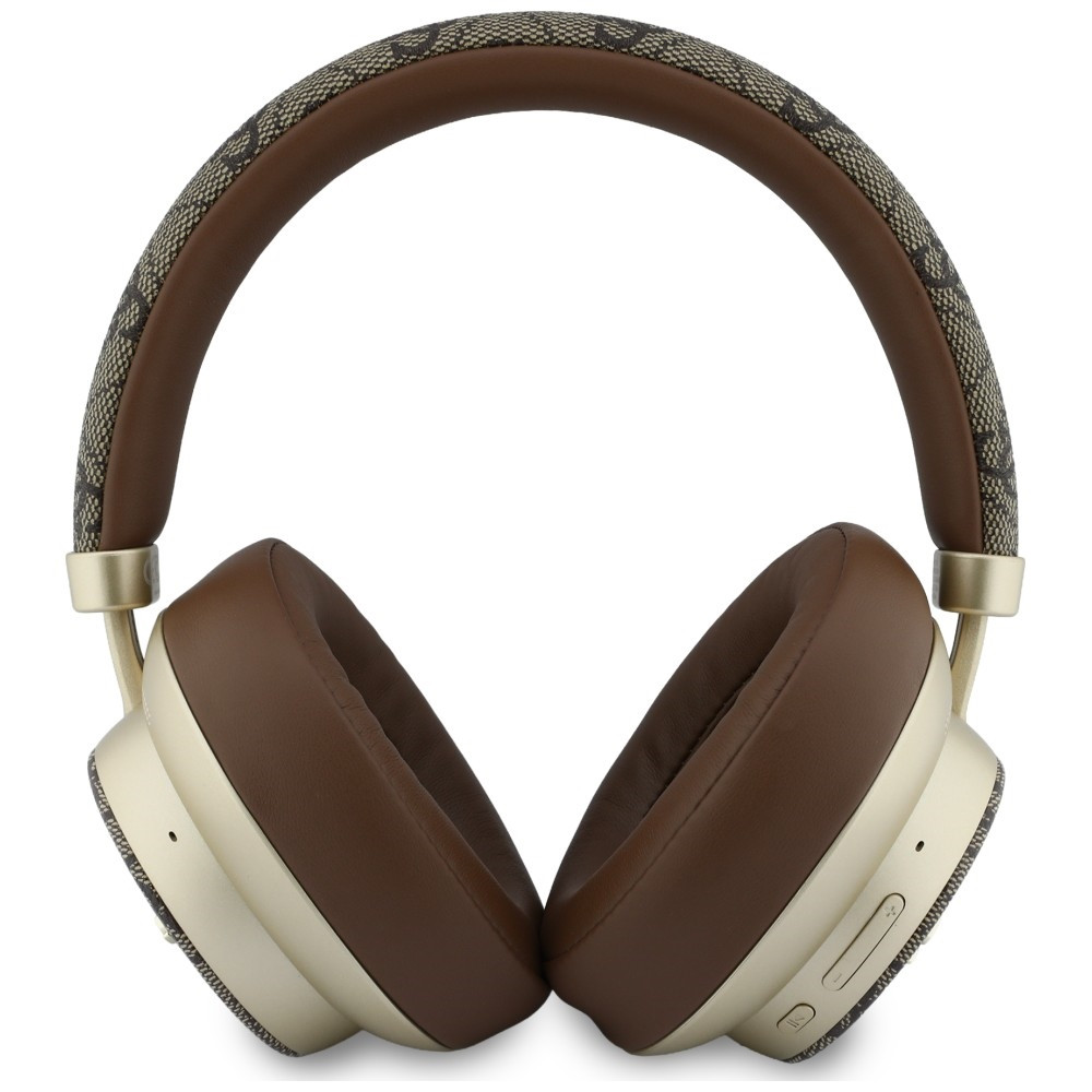 Kryt Guess Wireless over-ear headphones Bluetooth ENC 4G Gold Script Metal brown