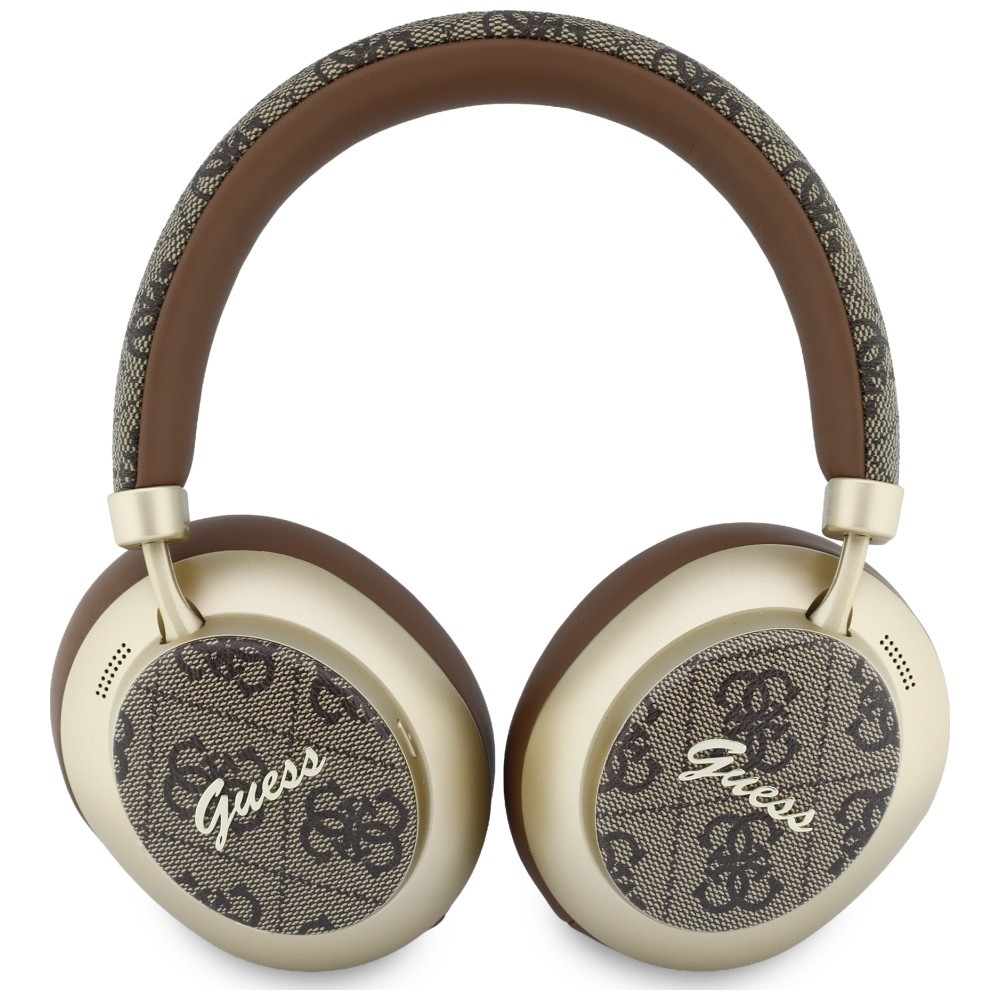 Kryt Guess Wireless over-ear headphones Bluetooth ENC 4G Gold Script Metal brown