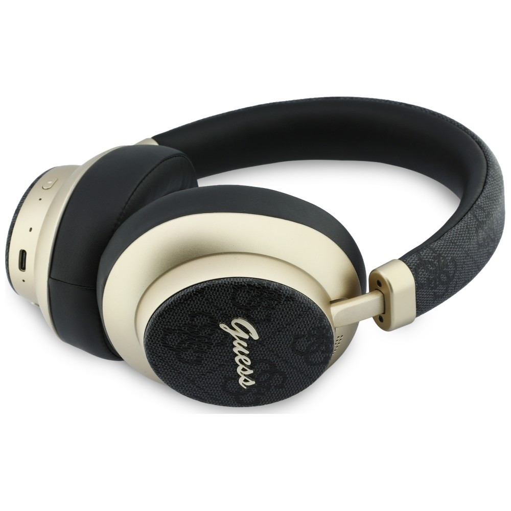 Kryt Guess Wireless over-ear headphones Bluetooth ENC 4G Gold Script Metal black