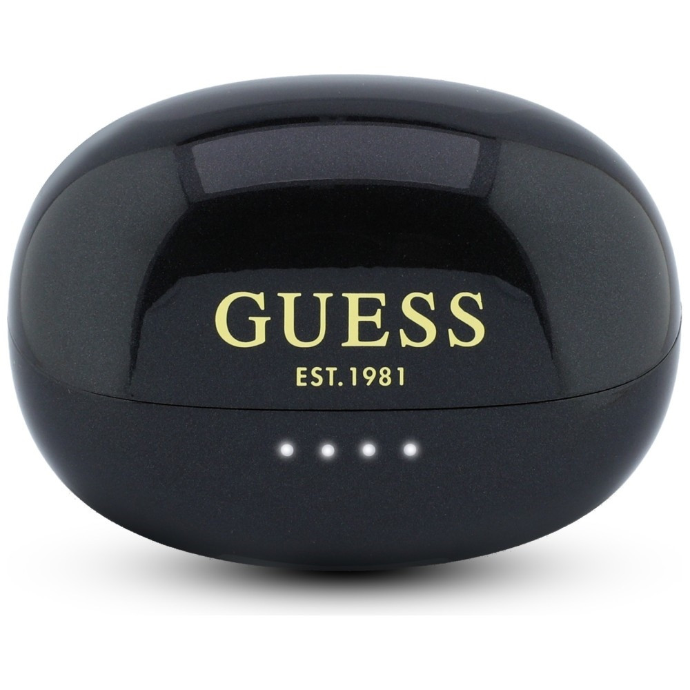 Kryt Guess Wireless headphones OWS Metallic Finish Electropated Parts Classic Logo black