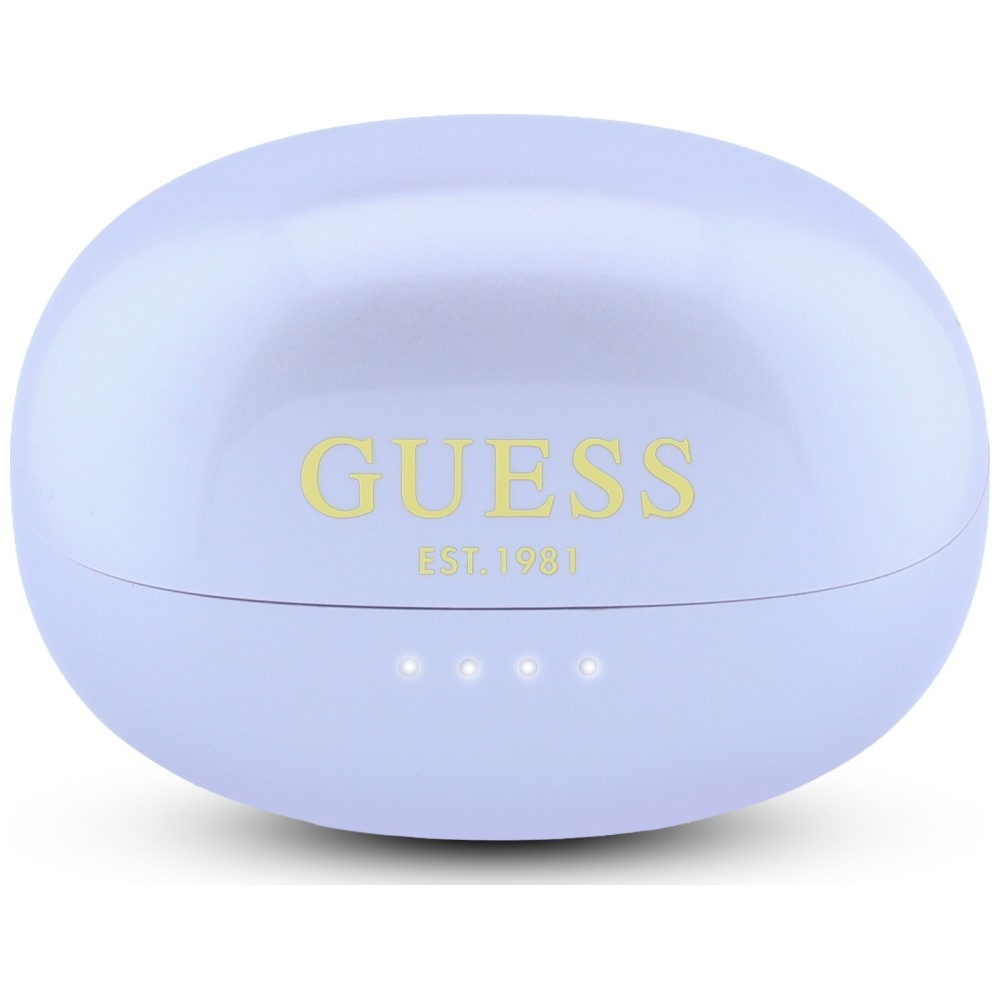 Kryt Guess Wireless headphones OWS Metallic Finish Electroplated Parts Classic Logo purple