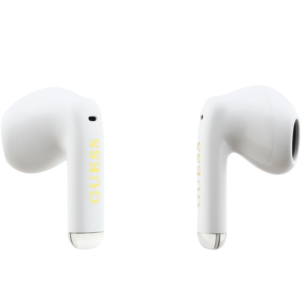 Kryt Guess Wireless headphones OWS Glossy Gold Line Classic white