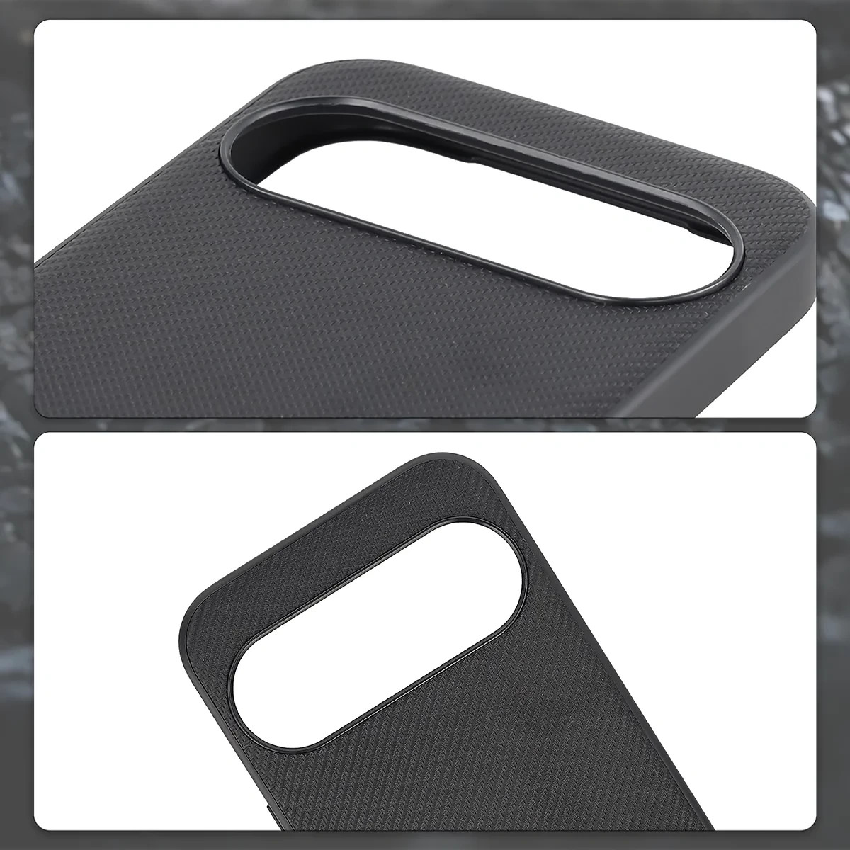 Kryt Bizon Case CarbO Lanyard & Magnetic Google Pixel 11, black