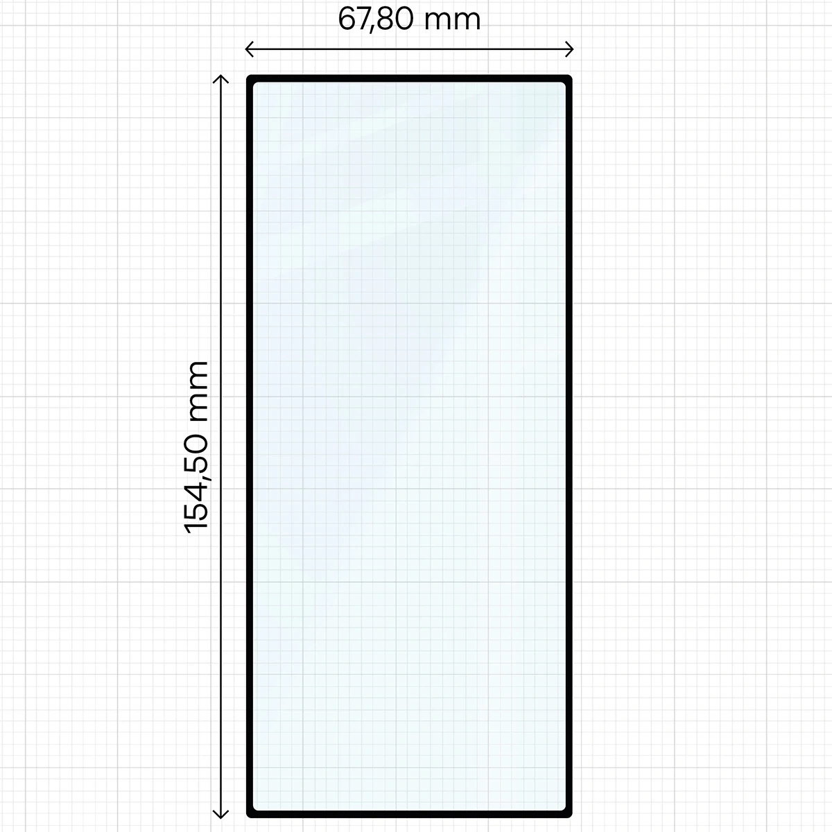 Ochranné sklo Bizon Glass Edge Duo Samsung Galaxy Z Fold8 Ultra, black frame [2 PACK]