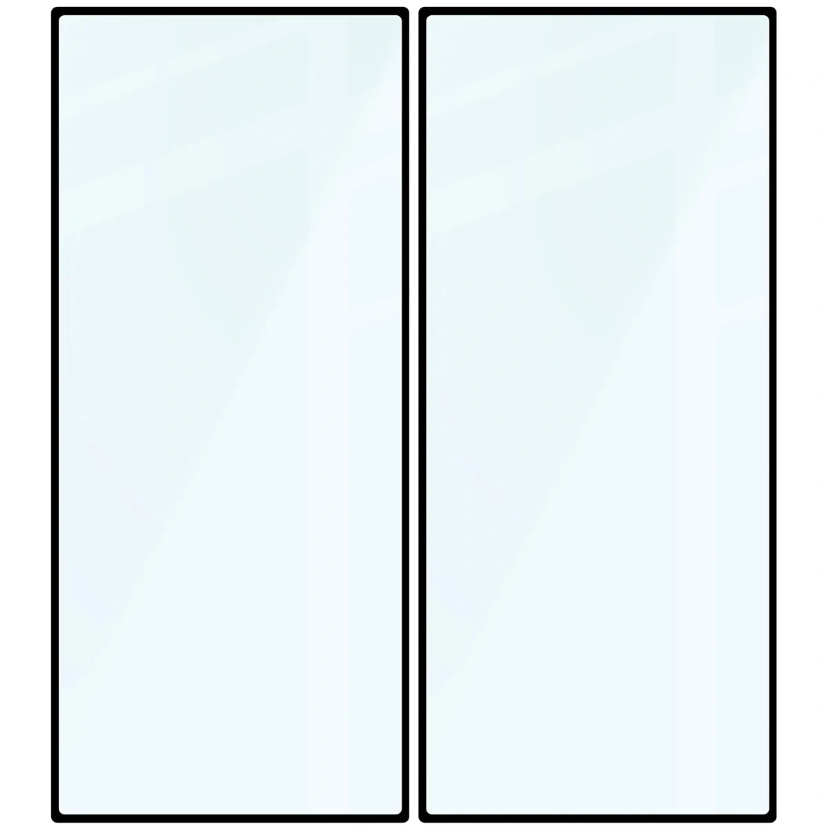 Ochranné sklo Bizon Glass Edge Duo Samsung Galaxy Z Fold8 Ultra, black frame [2 PACK]