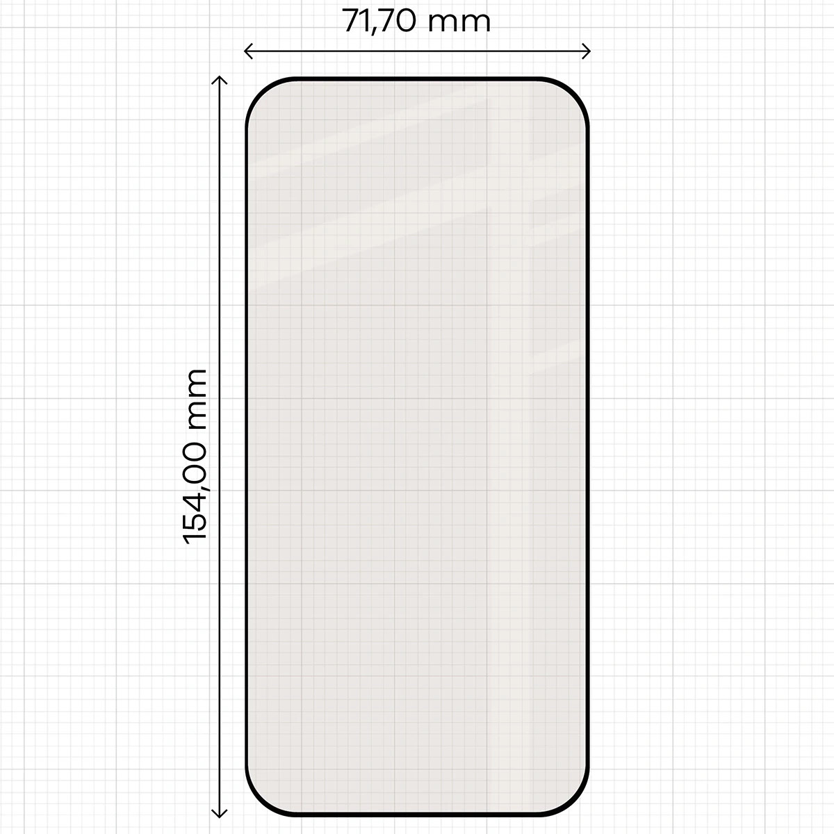 Ochranné sklo Bizon Glass Matte Honor 600 Lite 5G, black frame