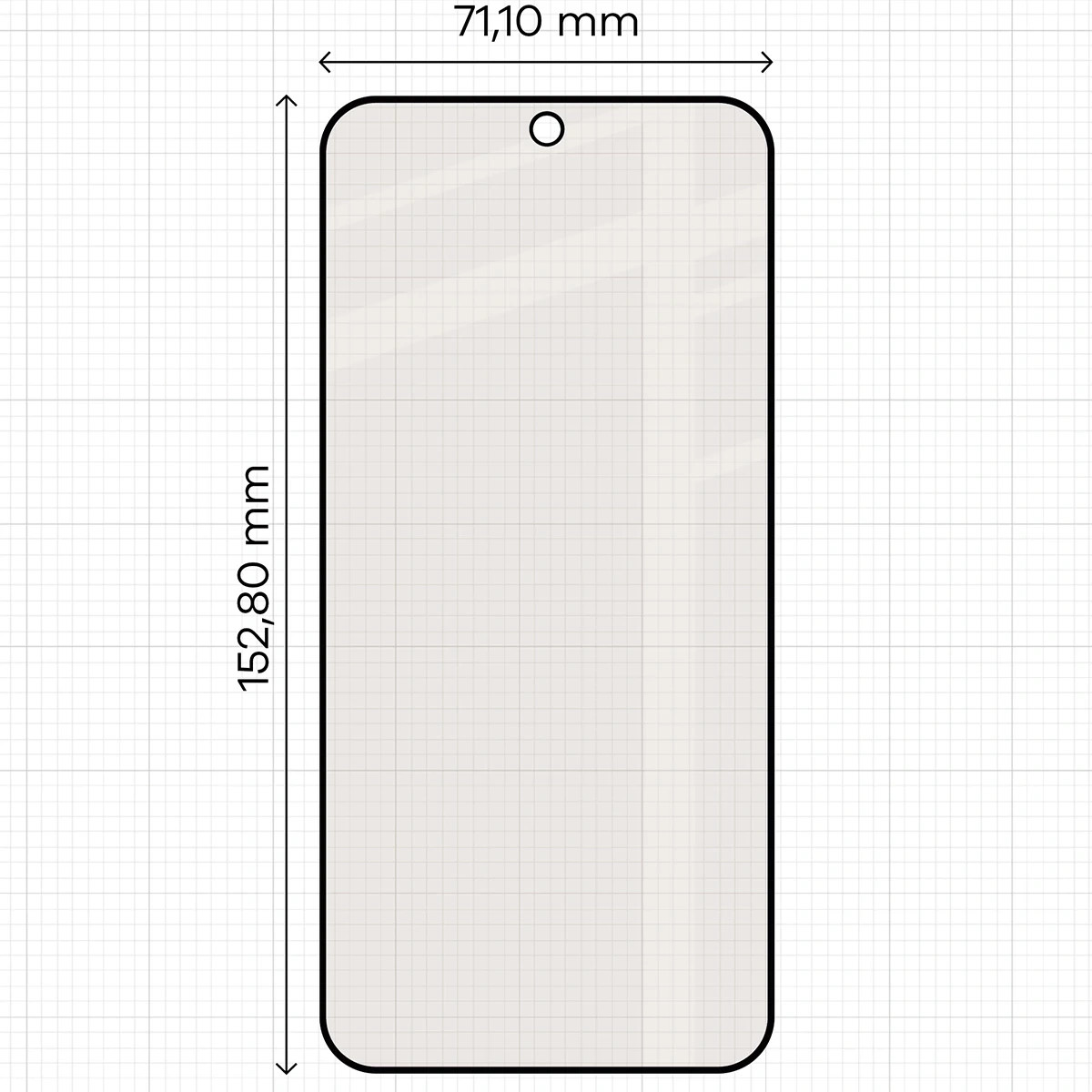 Ochranné sklo Bizon Glass Matte Xiaomi 17T, black frame