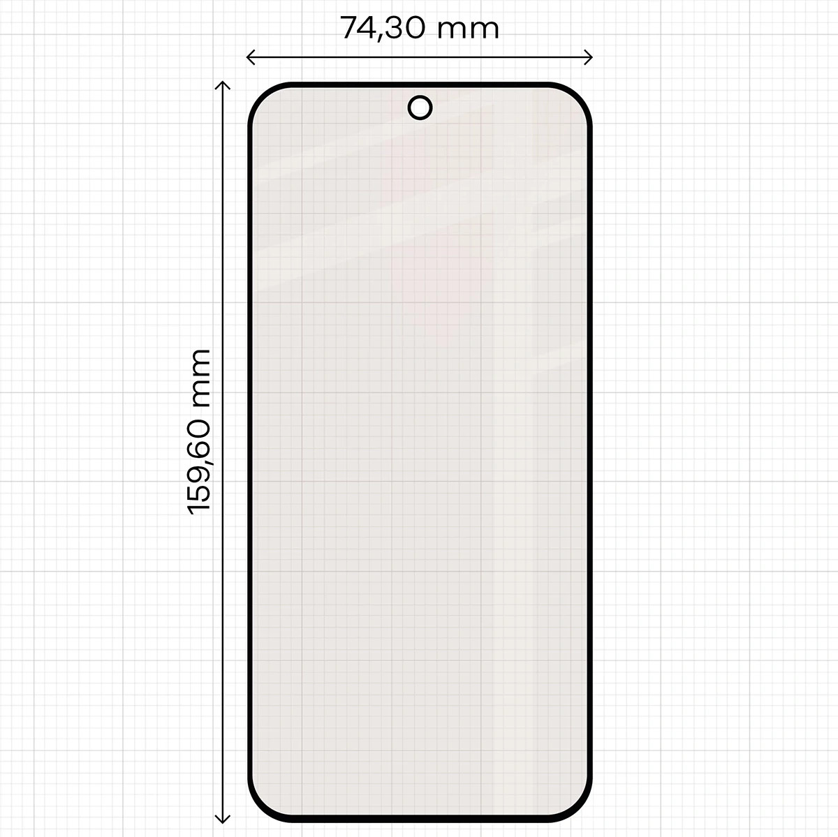 Ochranné sklo Bizon Glass Matte Xiaomi 17T Pro, black frame