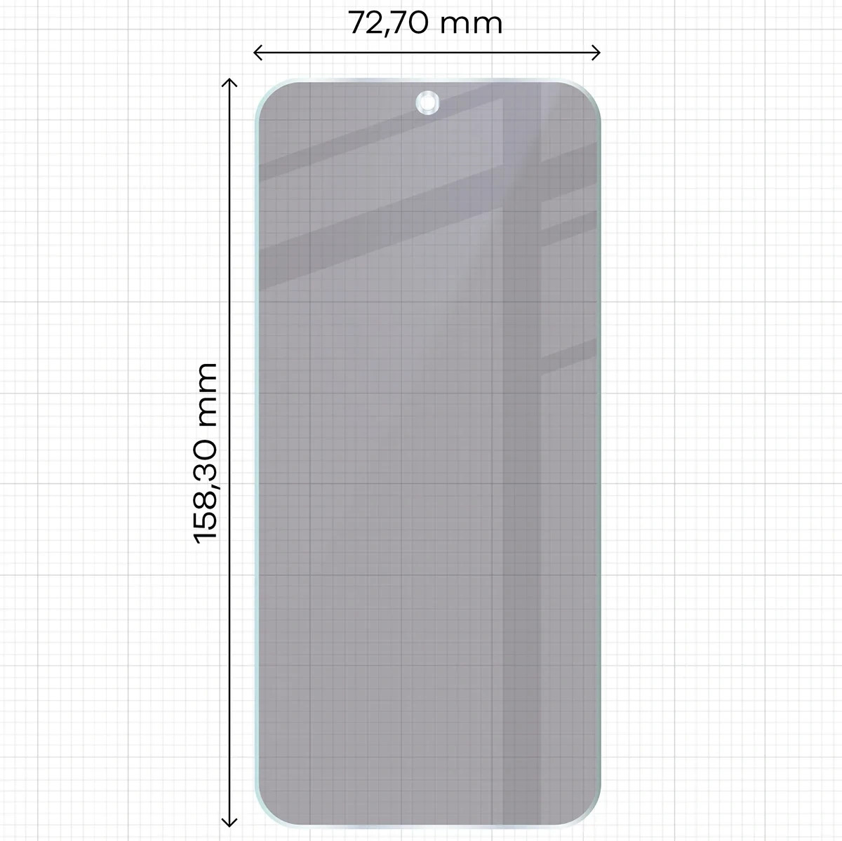 Ochranné sklo Bizon Hybrid Shadow Motorola Moto G87 5G, matte