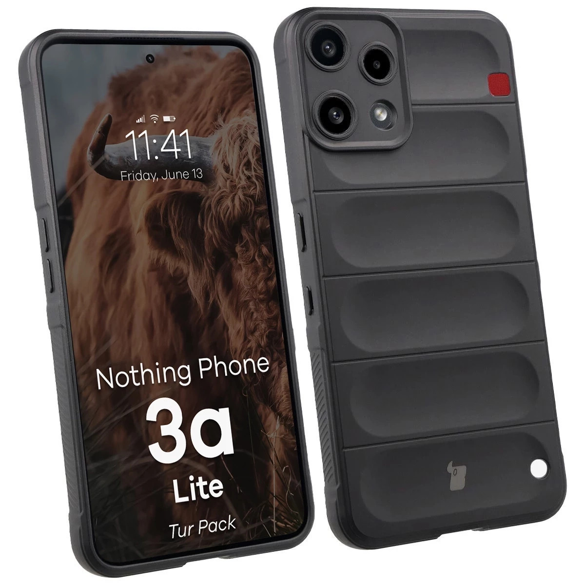 Kryt Bizon Tur Pack Nothing Phone (3a) Lite, black