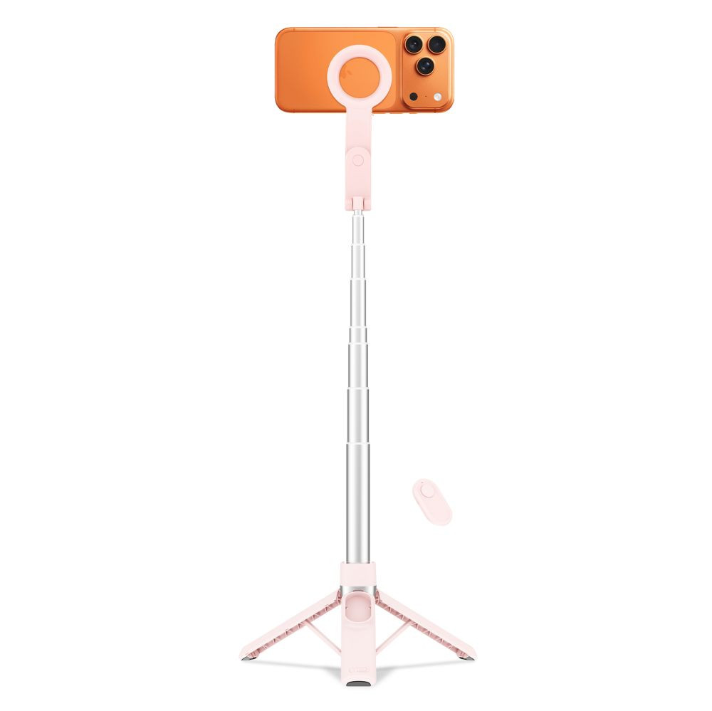 Kryt Tech-Protect L11S MagSafe Bluetooth Selfie Stick Tripod Pink