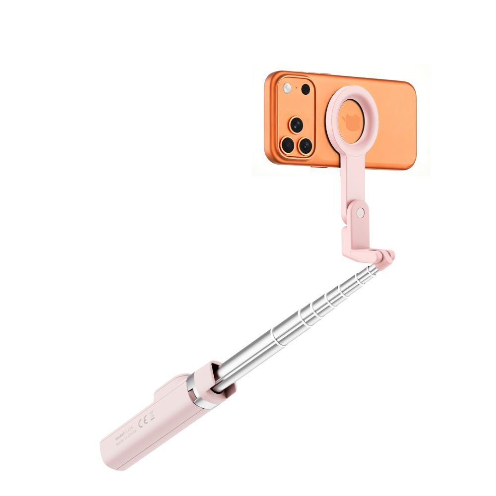 Kryt Tech-Protect L11S MagSafe Bluetooth Selfie Stick Tripod Pink