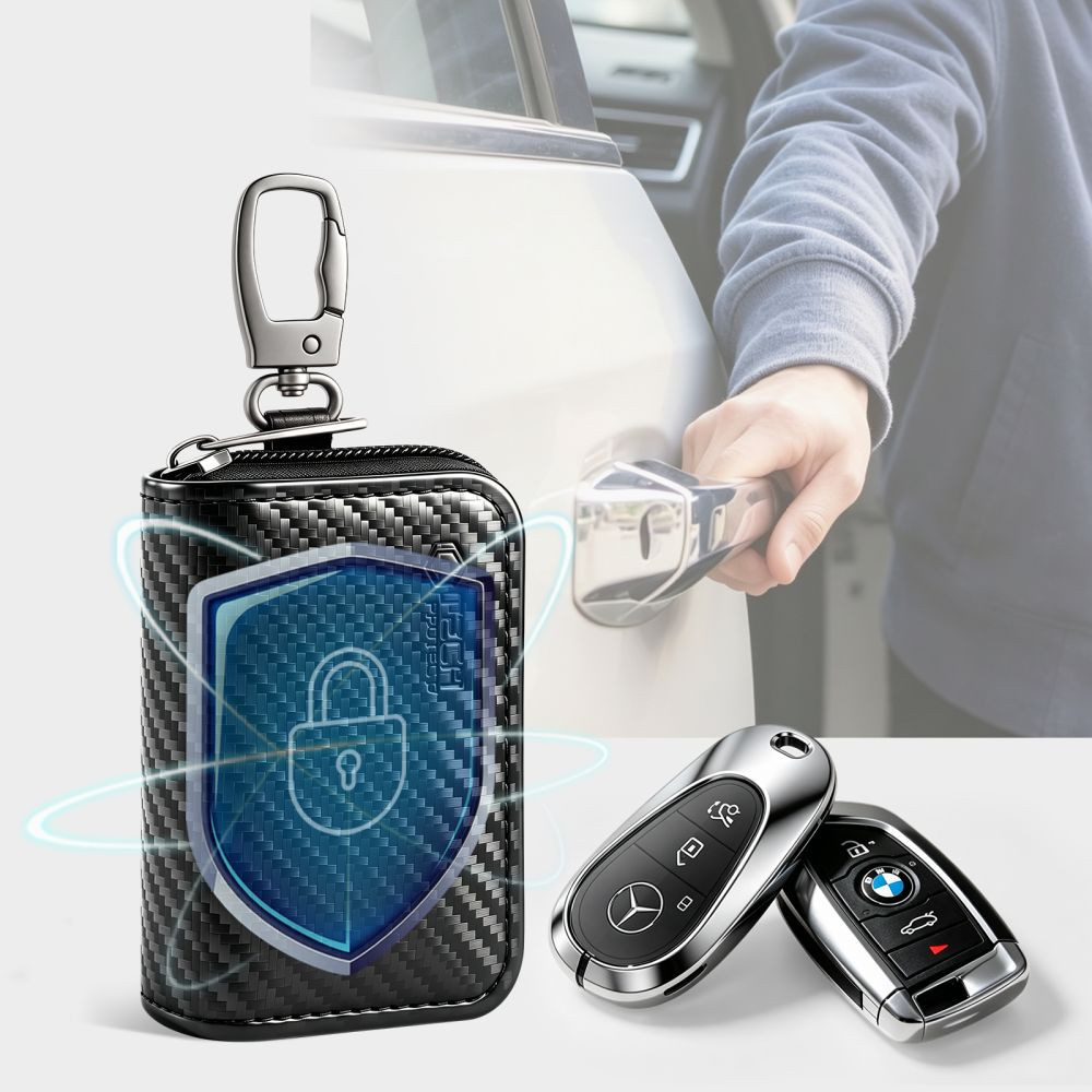 Kryt Klatka Faradaya Tech-protect Klr300 Pouch Keyless Rfid Signal Blocker Case Carbon