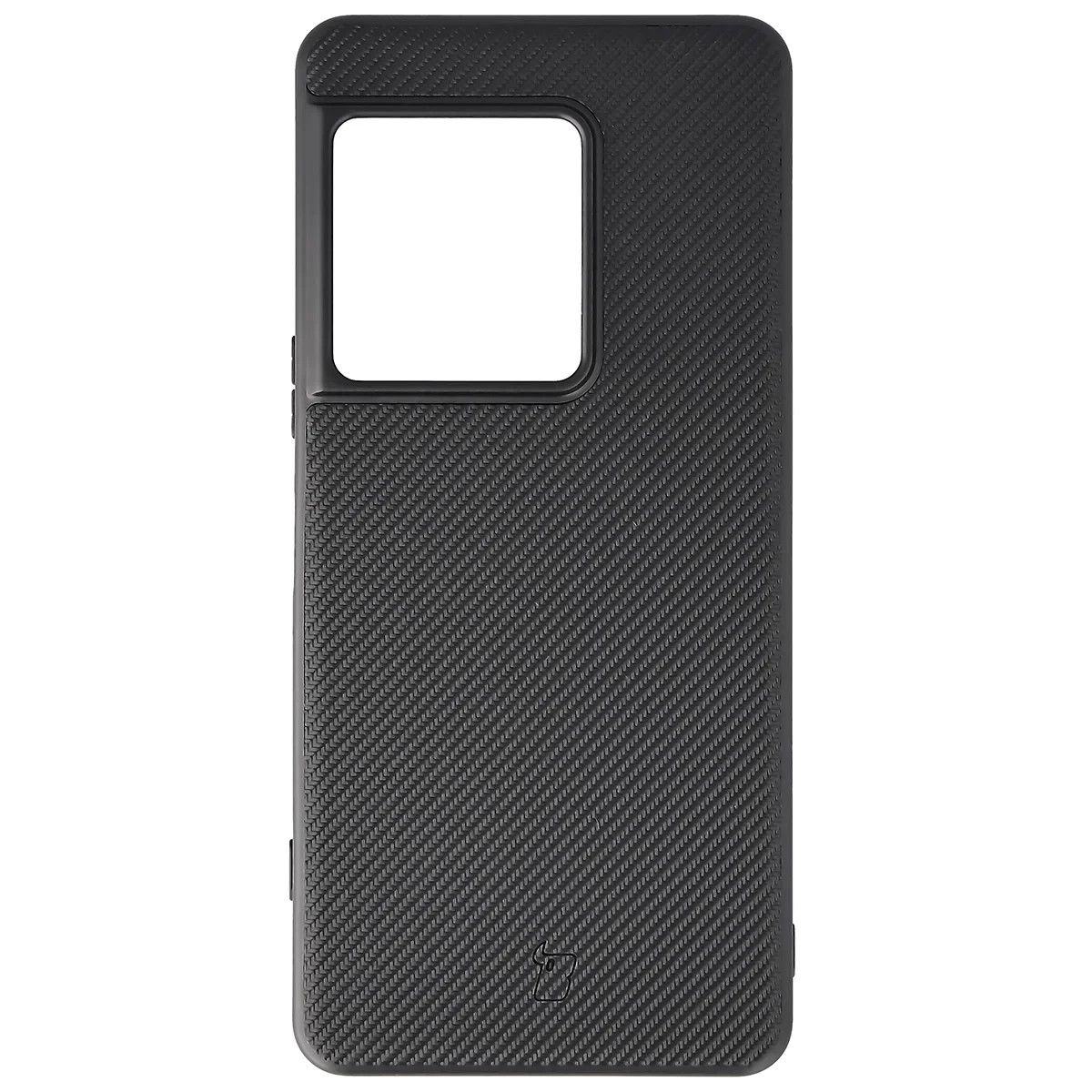 Kryt Etui ze smyczką na nadgarstek i pierścieniem magnetycznym Bizon Case CarbO do Sony Xperia 1 VIII, barva černá