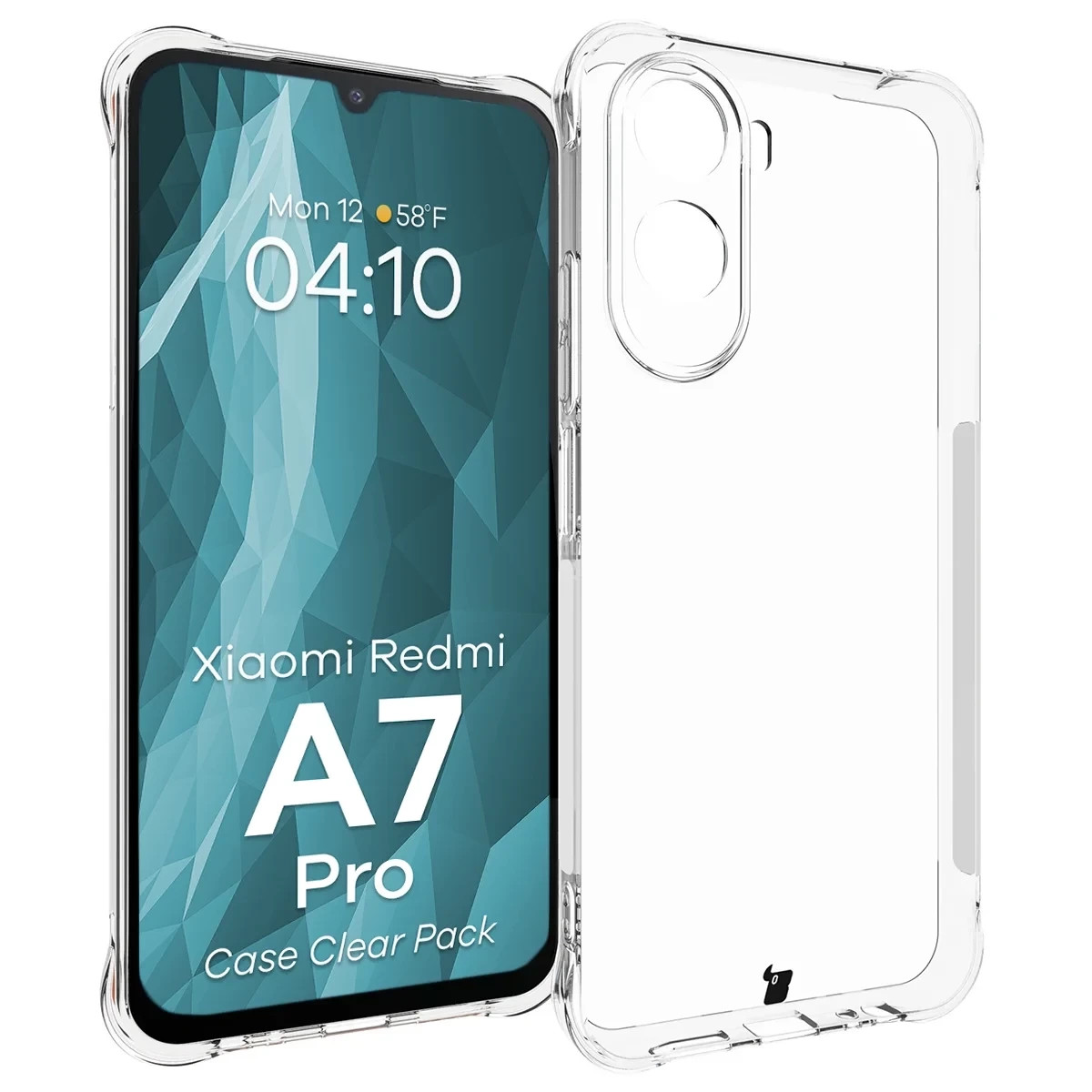 Kryt Elastyczne etui + 2x szkło hartowane Bizon Case Clear Pack do Xiaomi Redmi A7 Pro