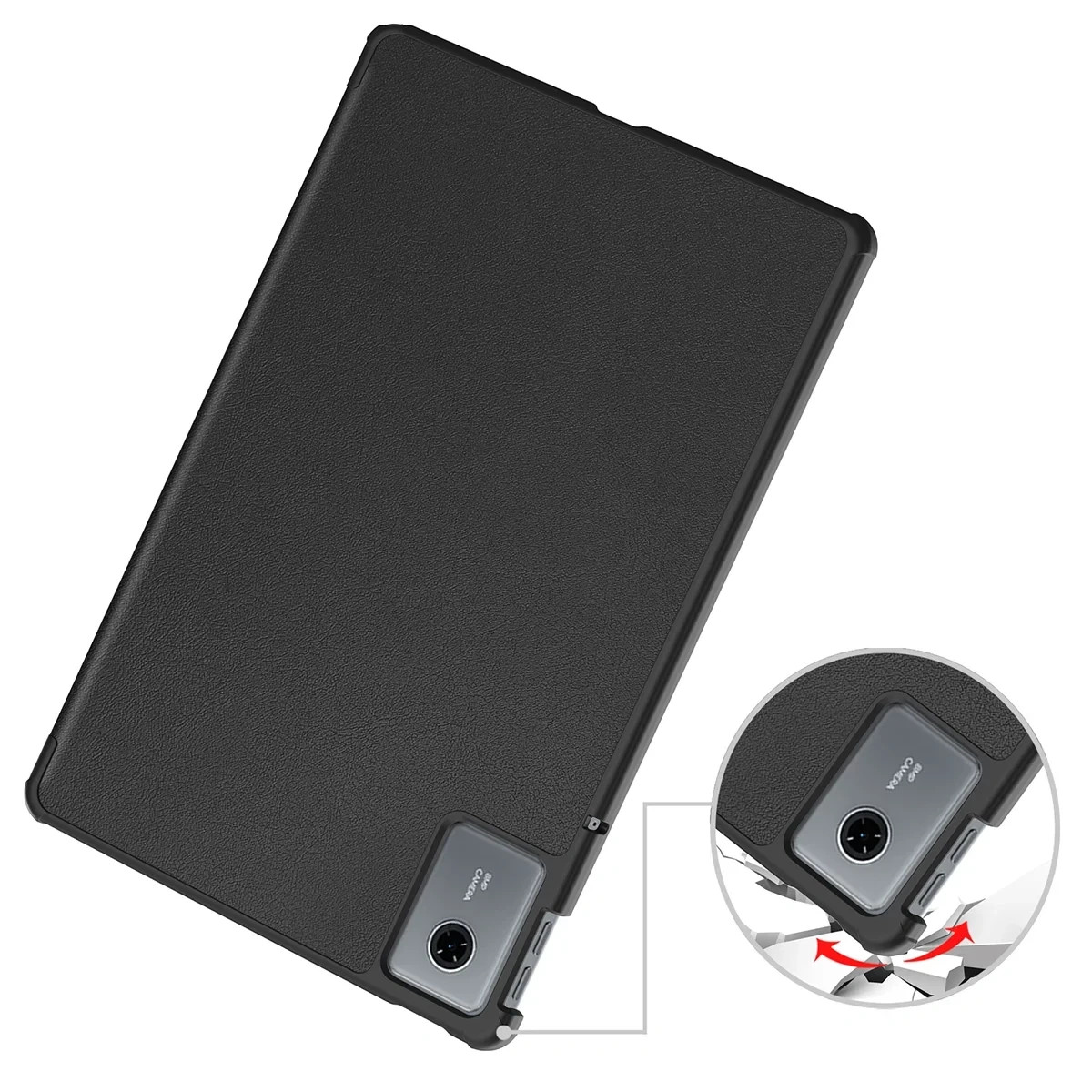 Knížkové pouzdro Bizon Case Tab Croc do Lenovo Idea Tab 11, barva černá