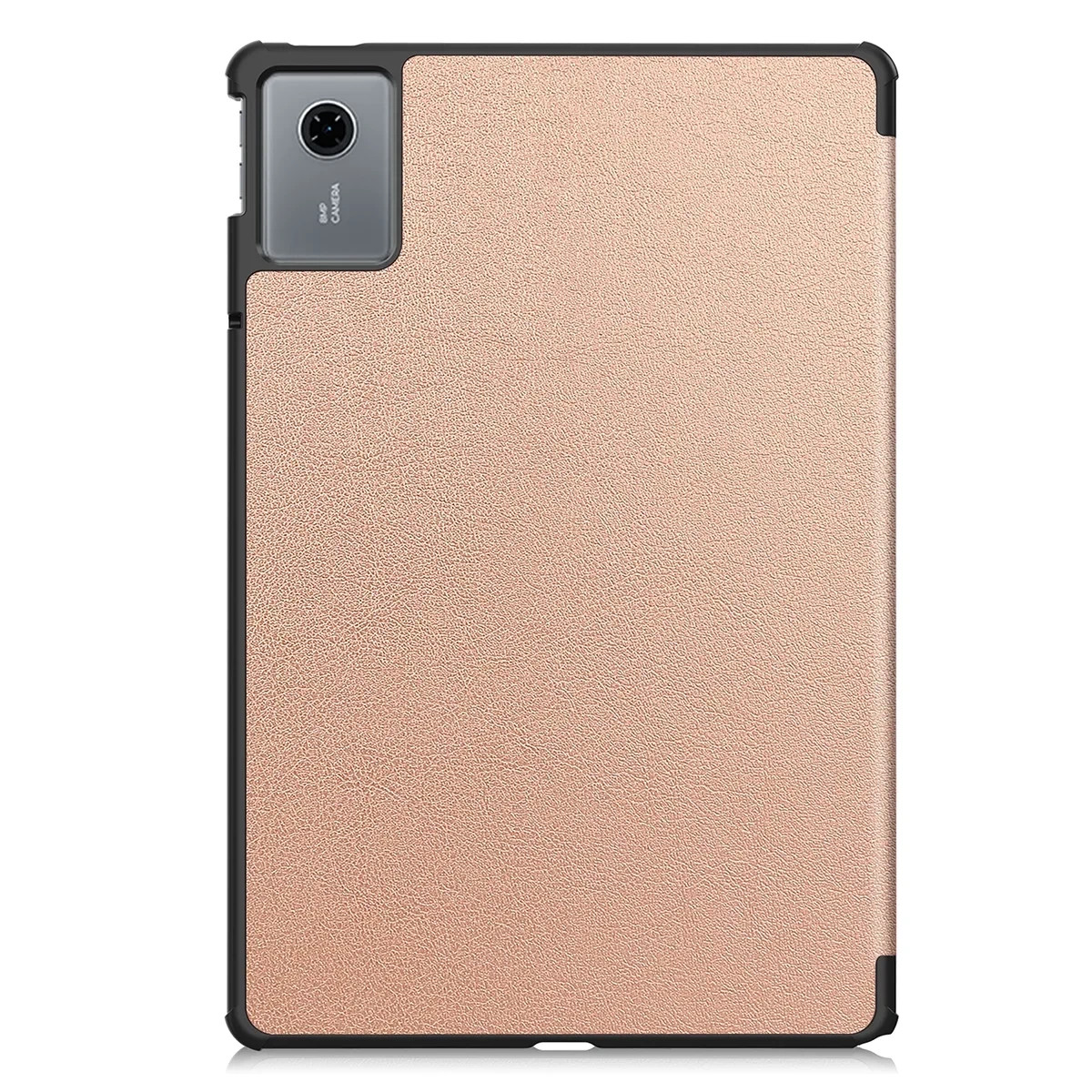 Knížkové pouzdro Bizon Case Tab Croc do Lenovo Idea Tab 11, różowozłote