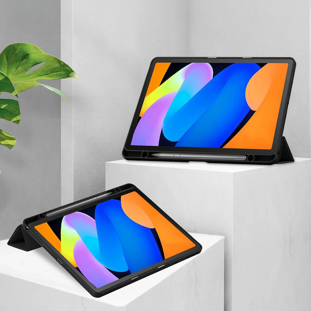 Kryt Etui z klapką Bizon Case Tab Clear Matt do Lenovo Idea Tab 11, barva černá