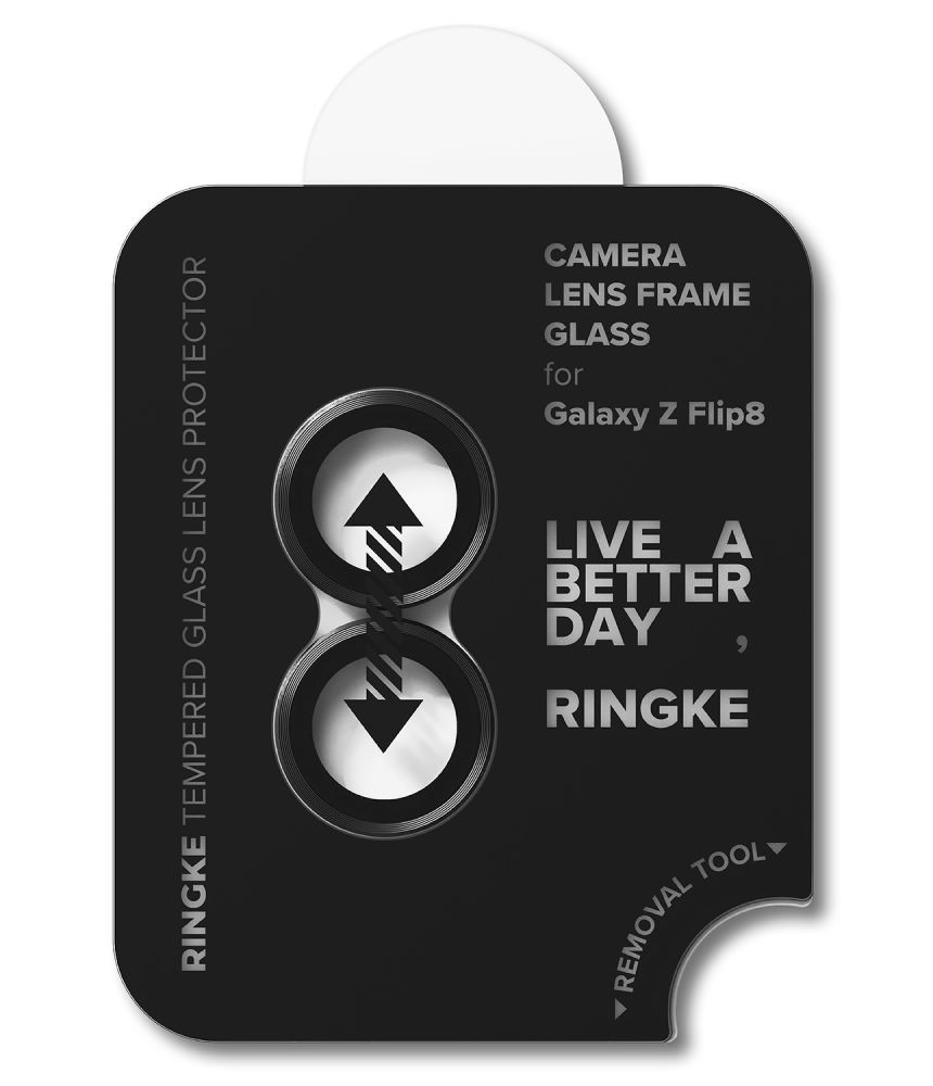 Kryt Ringke Camera Frame Samsung Galaxy Z Flip 8 Black [2 PACK]