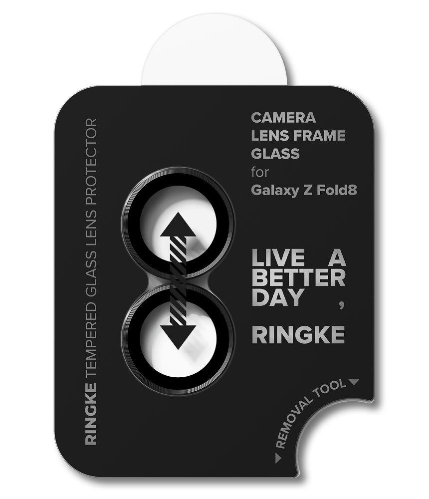 Kryt Ringke Camera Frame Samsung Galaxy Z Fold 8 Black [2 PACK]