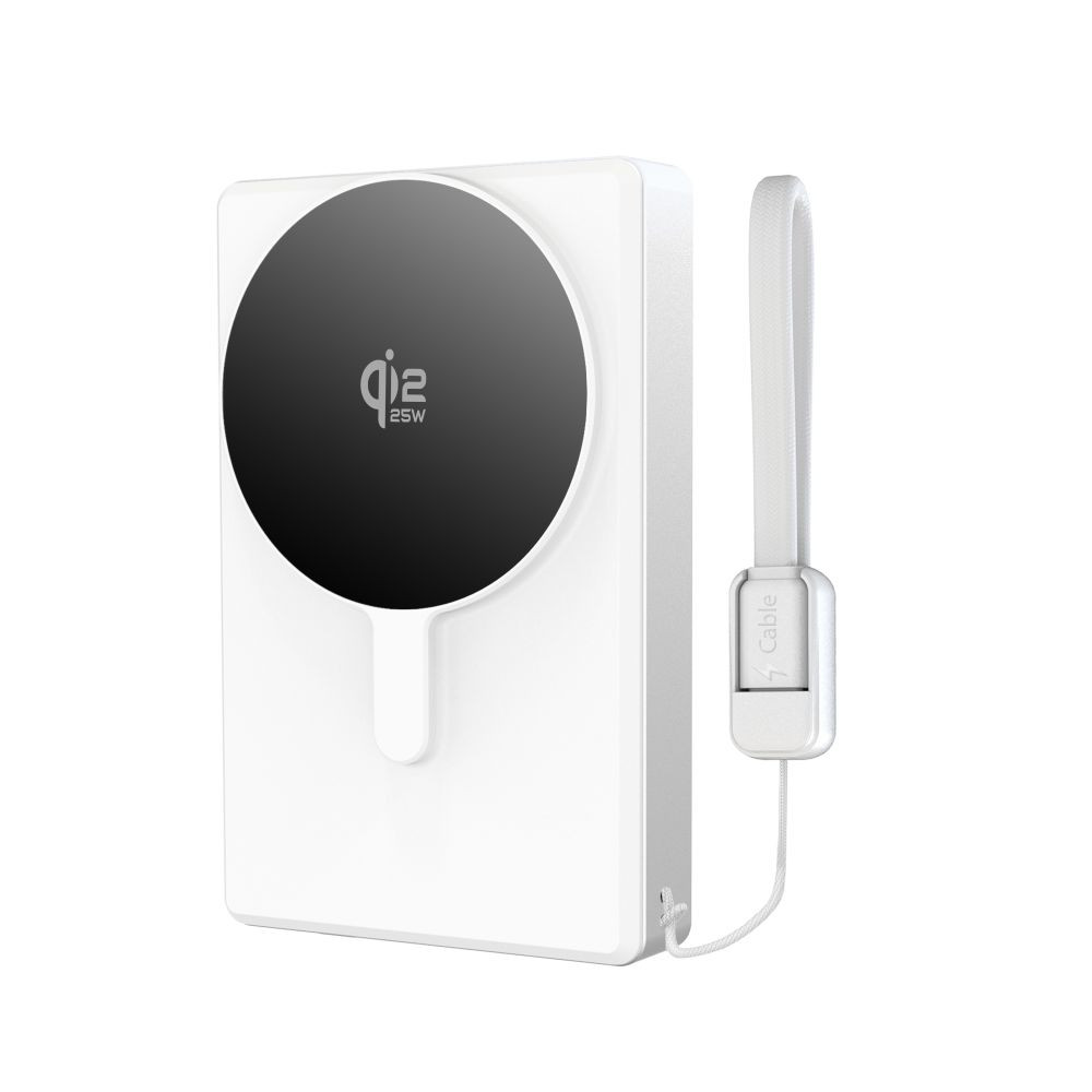 Tech-Protect PB40 LifeMag MagSafe Power Bank 10000mah 25W Qi2.2 White/silver