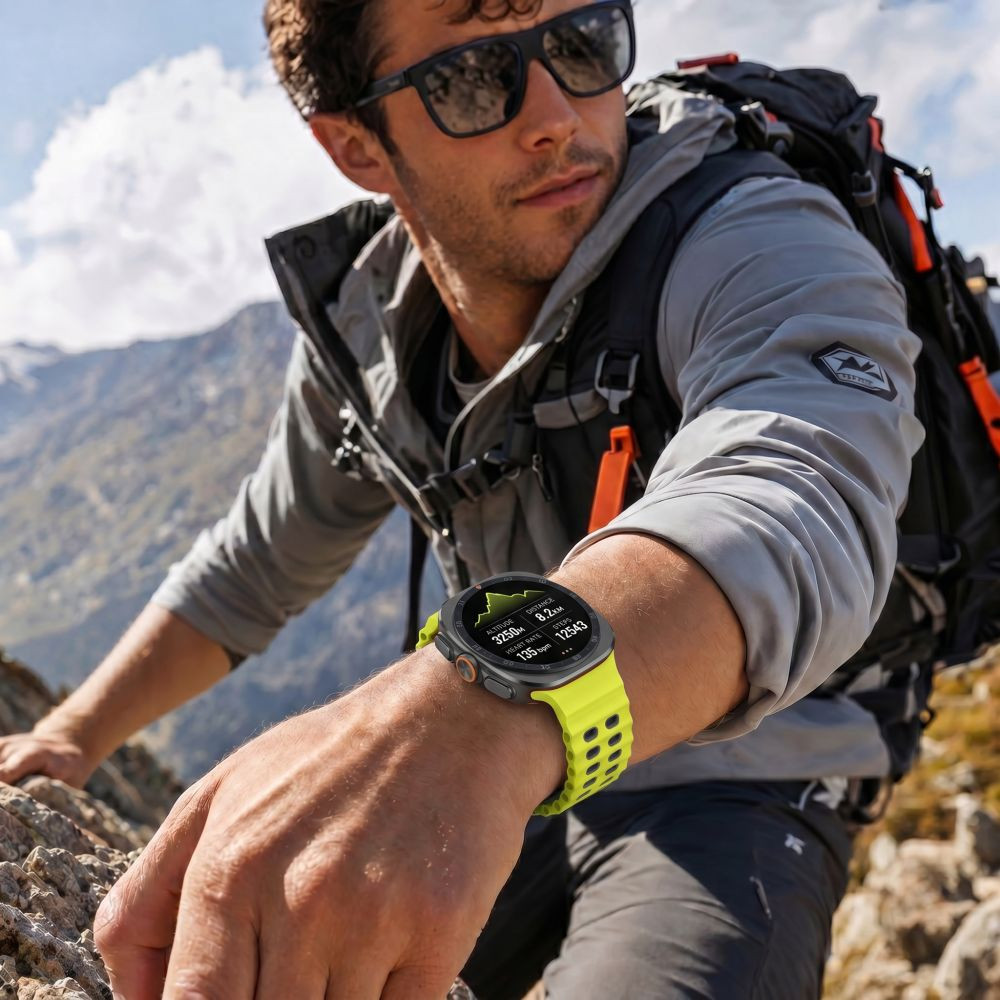 Kryt Tech-Protect Iconband Pro Samsung Galaxy Watch Ultra 1 / 2 2024-2026 47 mm Lime/black