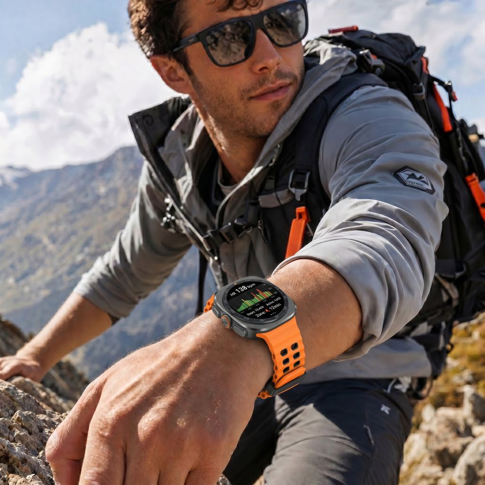 Kryt Tech-Protect Iconband Pro Samsung Galaxy Watch Ultra 1 / 2 2024-2026 47 mm Orange/black