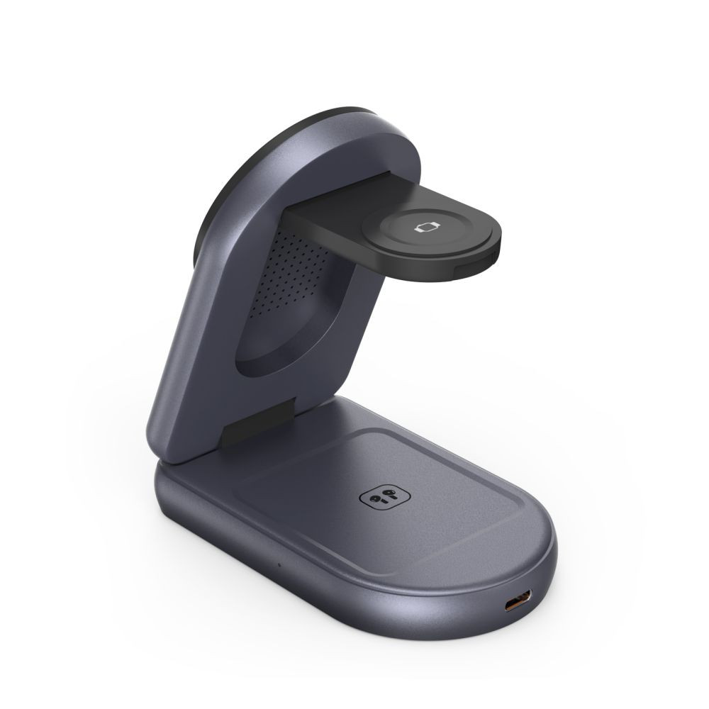 Bezdrátová nabíječka Tech-Protect A53 3in1 Magnetic MagSafe Wireless Charger 25W Qi2.2 Dark Grey