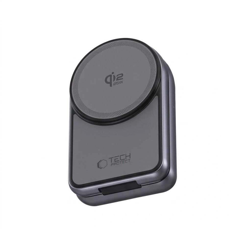 Bezdrátová nabíječka Tech-Protect A53 3in1 Magnetic MagSafe Wireless Charger 25W Qi2.2 Dark Grey