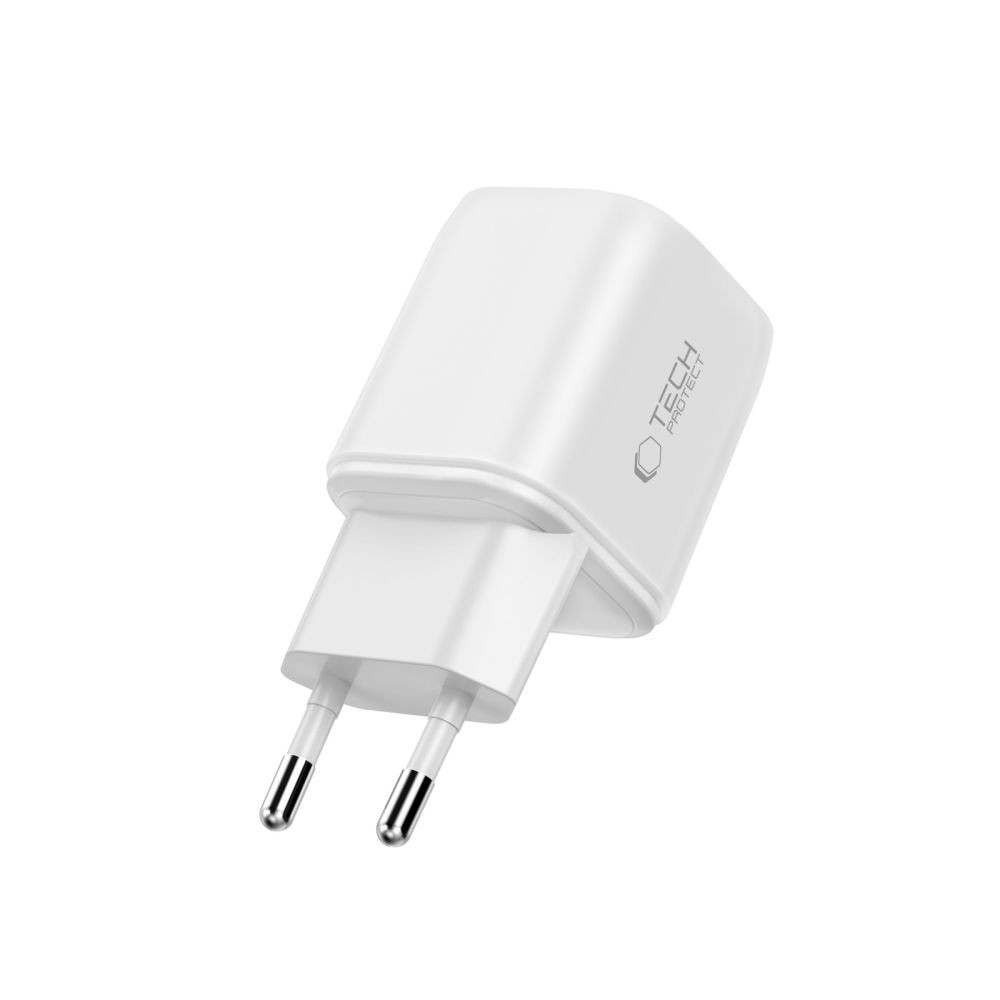 Síťová nabíječka Tech-Protect NCA100W-GAN-AVS 3-port Network Charger PD 3.2 100W / QC3.0 White