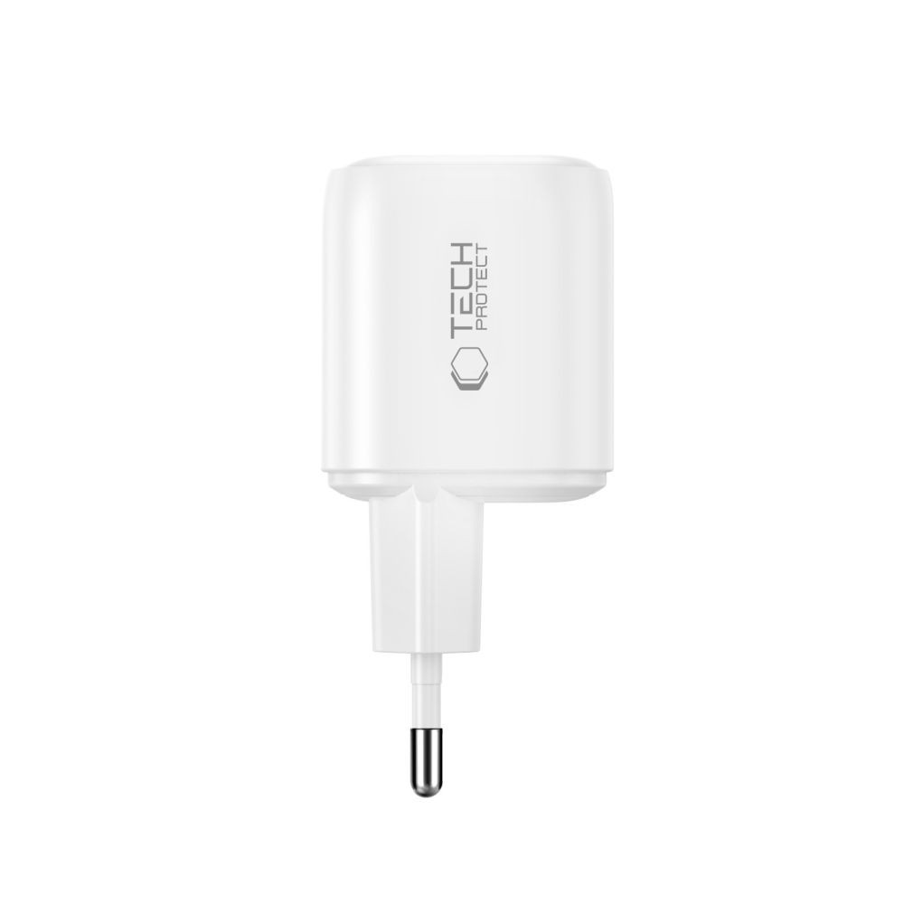 Síťová nabíječka Tech-Protect NCA100W-GAN-AVS 3-port Network Charger PD 3.2 100W / QC3.0 White