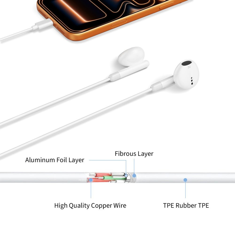 Kryt Tech-Protect Ultraboost USB-C Earphone Core G4 White