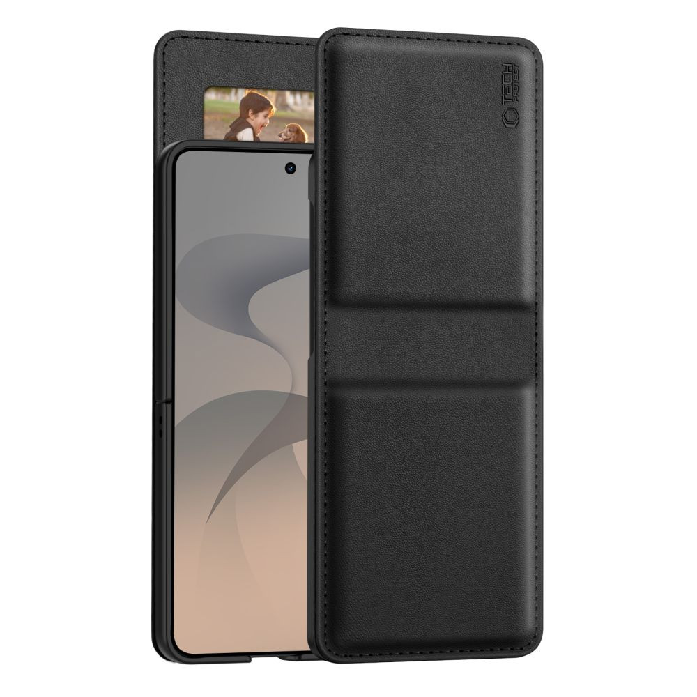 Pouzdro Tech-Protect Wallet Samsung Galaxy Z Flip 8 Black