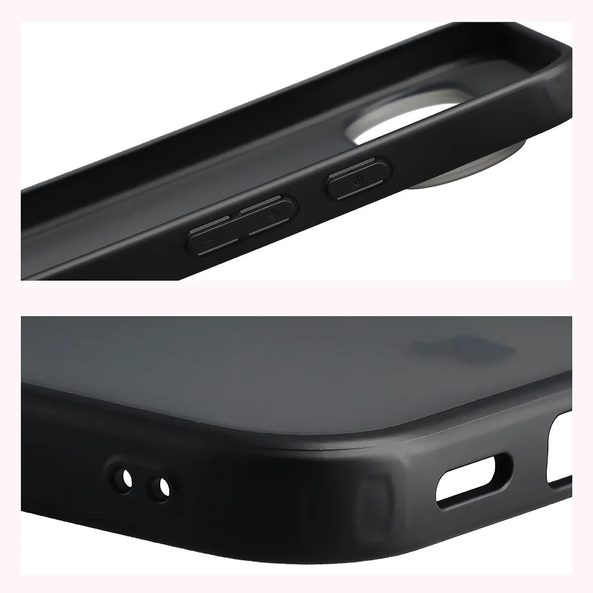 Kryt Bizon Case Angelo Google Pixel 11 / 11 Pro / 10 / 10 Pro, smoked with a black frame