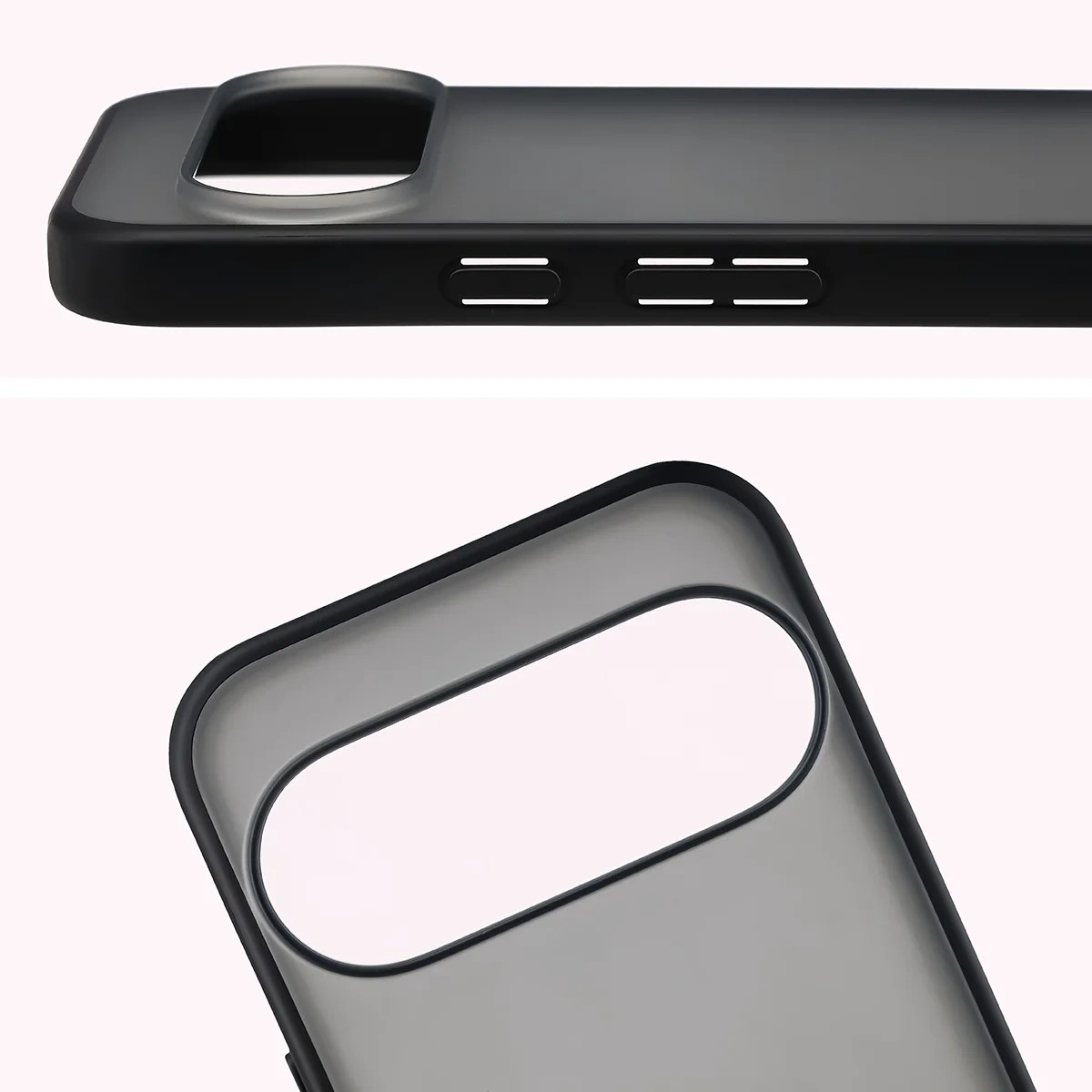 Kryt Bizon Case Angelo Google Pixel 11 Pro XL / 10 Pro XL, smoked with a black frame
