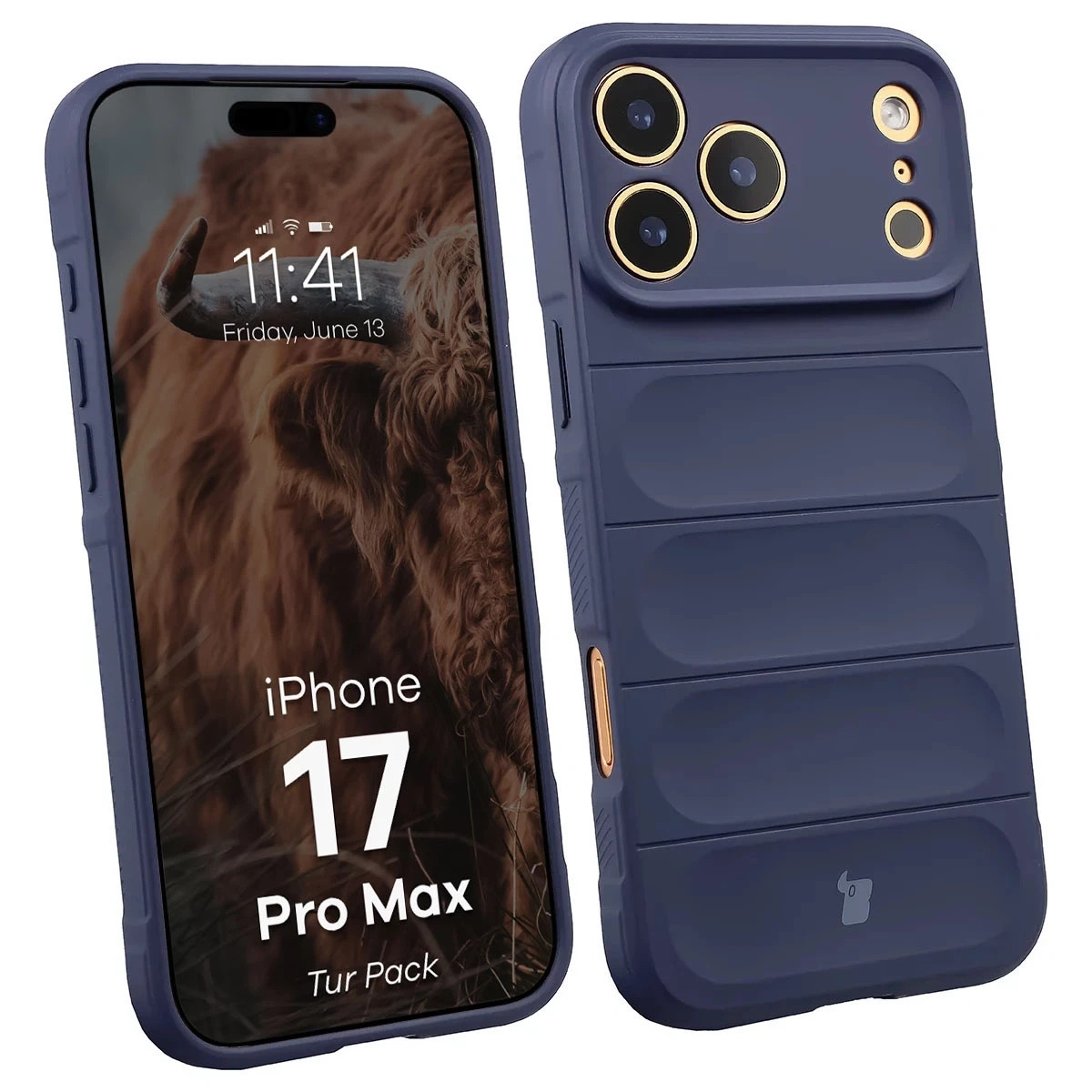 Kryt Bizon Tur Pack Apple iPhone 17 Pro Max, navy blue