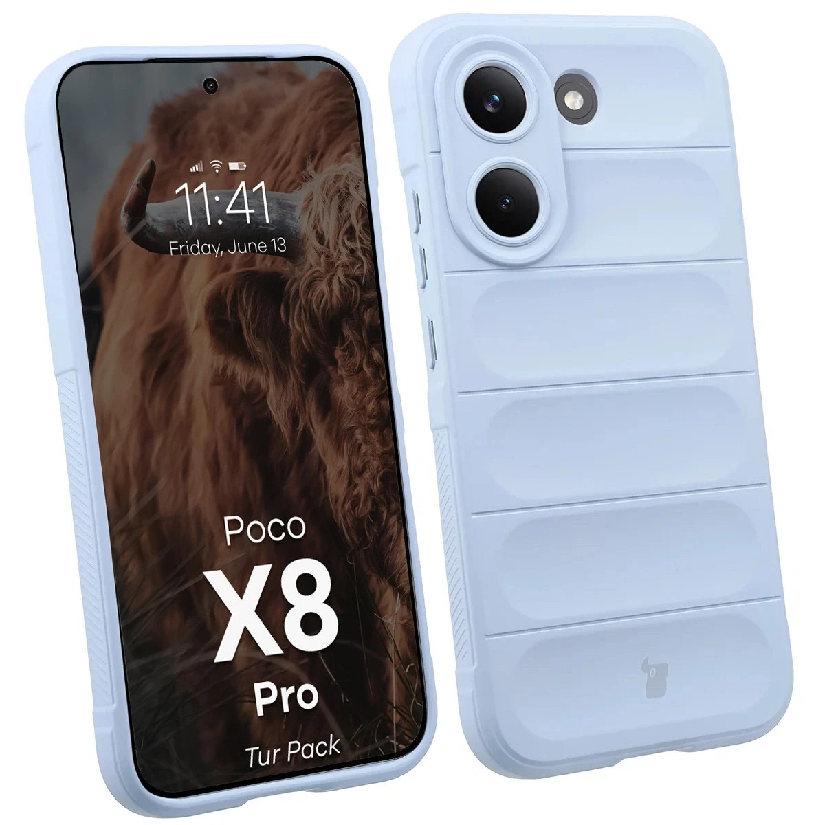 Kryt Bizon Tur Pack Xiaomi POCO X8 Pro, light blue