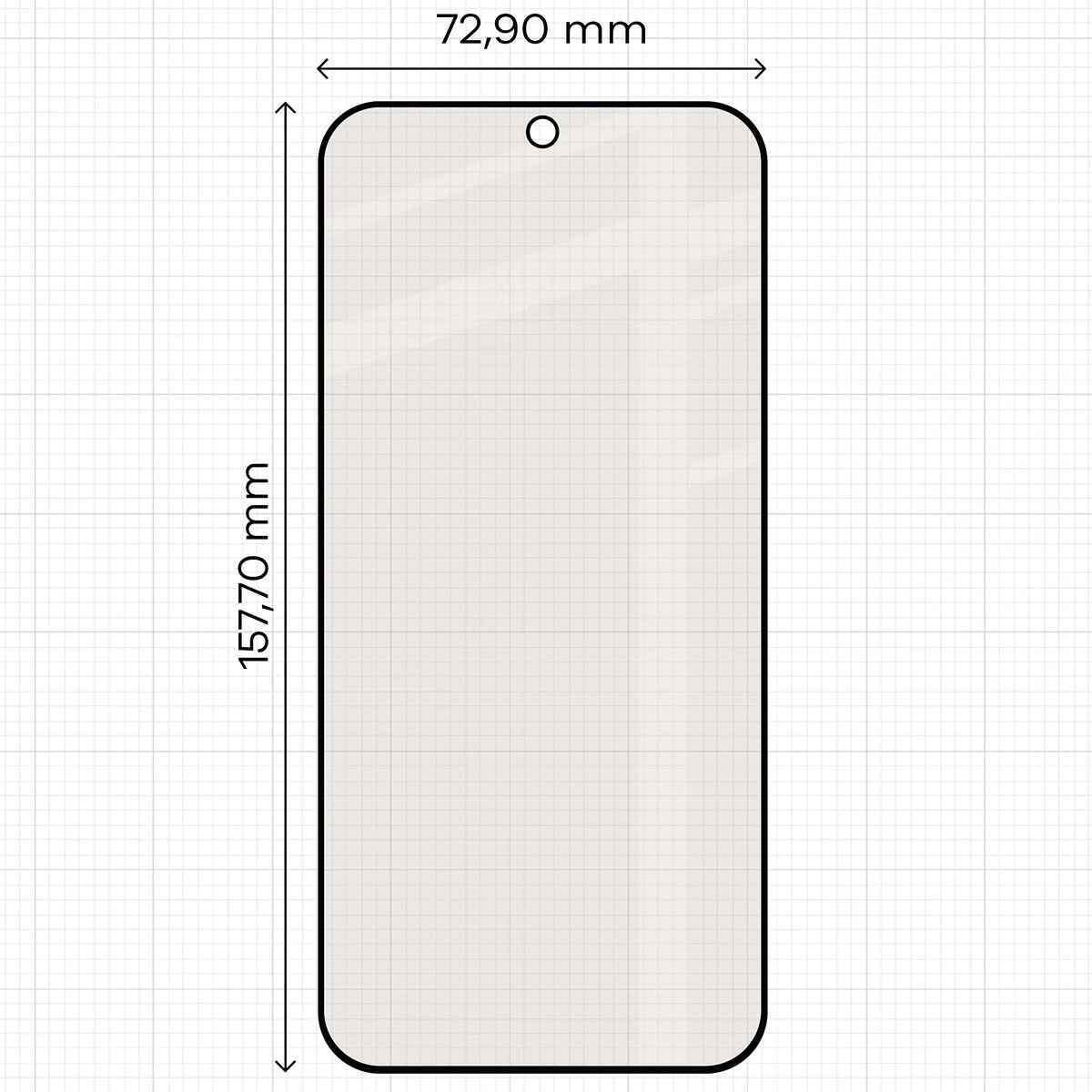 Ochranné sklo Bizon Glass Matte OnePlus Nord 6, black frame